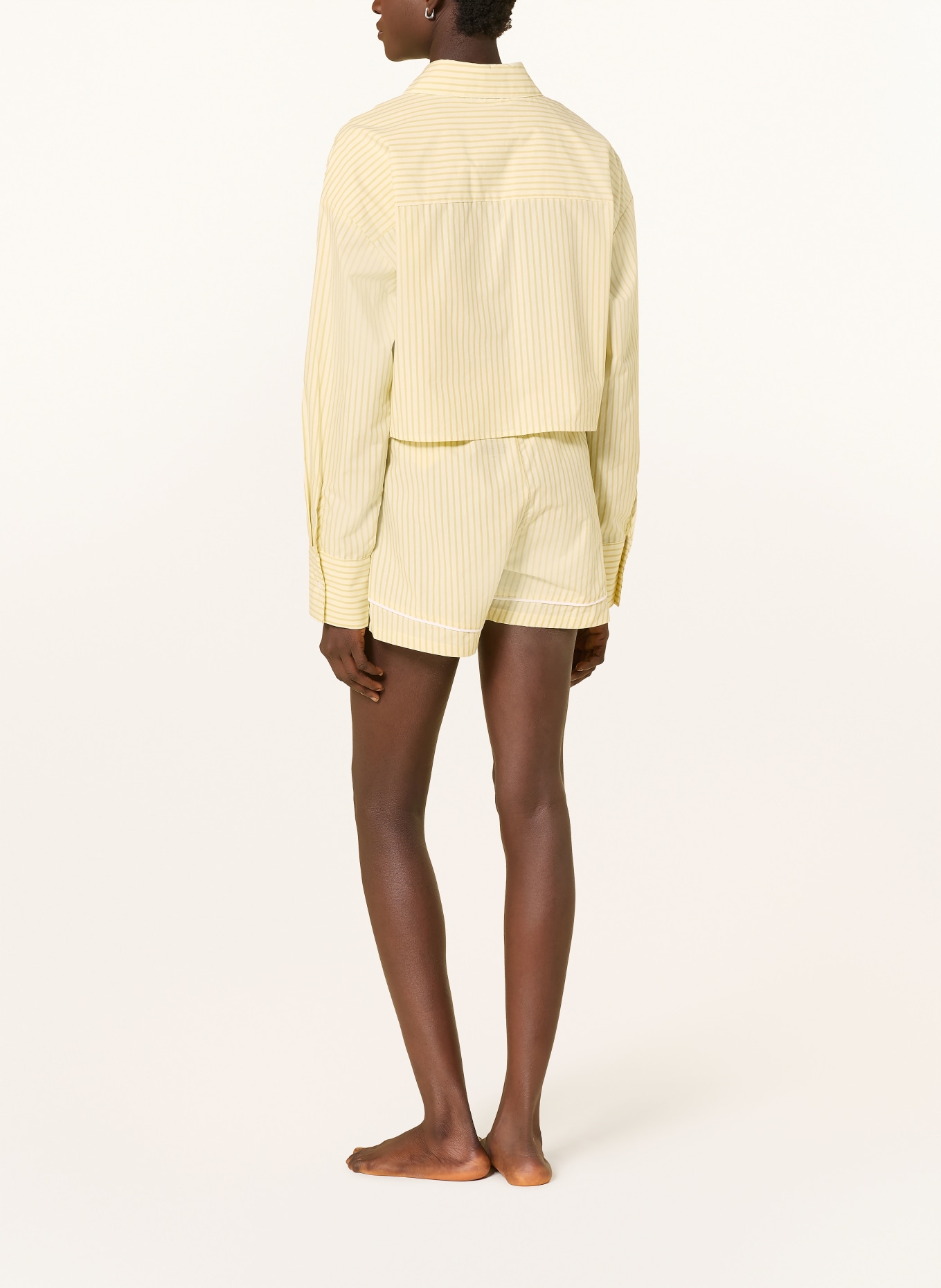 Calvin Klein szorty do spania: JASNOŻÓŁTY / CIEMNOŻÓŁTY