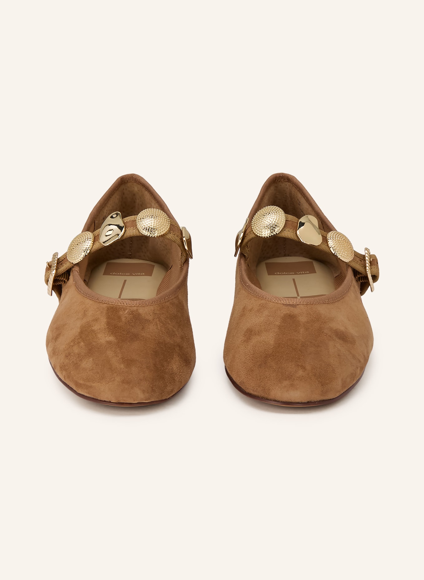 Dolce Vita Baleríny Mary Jane RELAN: SVĚTLE HNĚDÁ / ZLATÁ