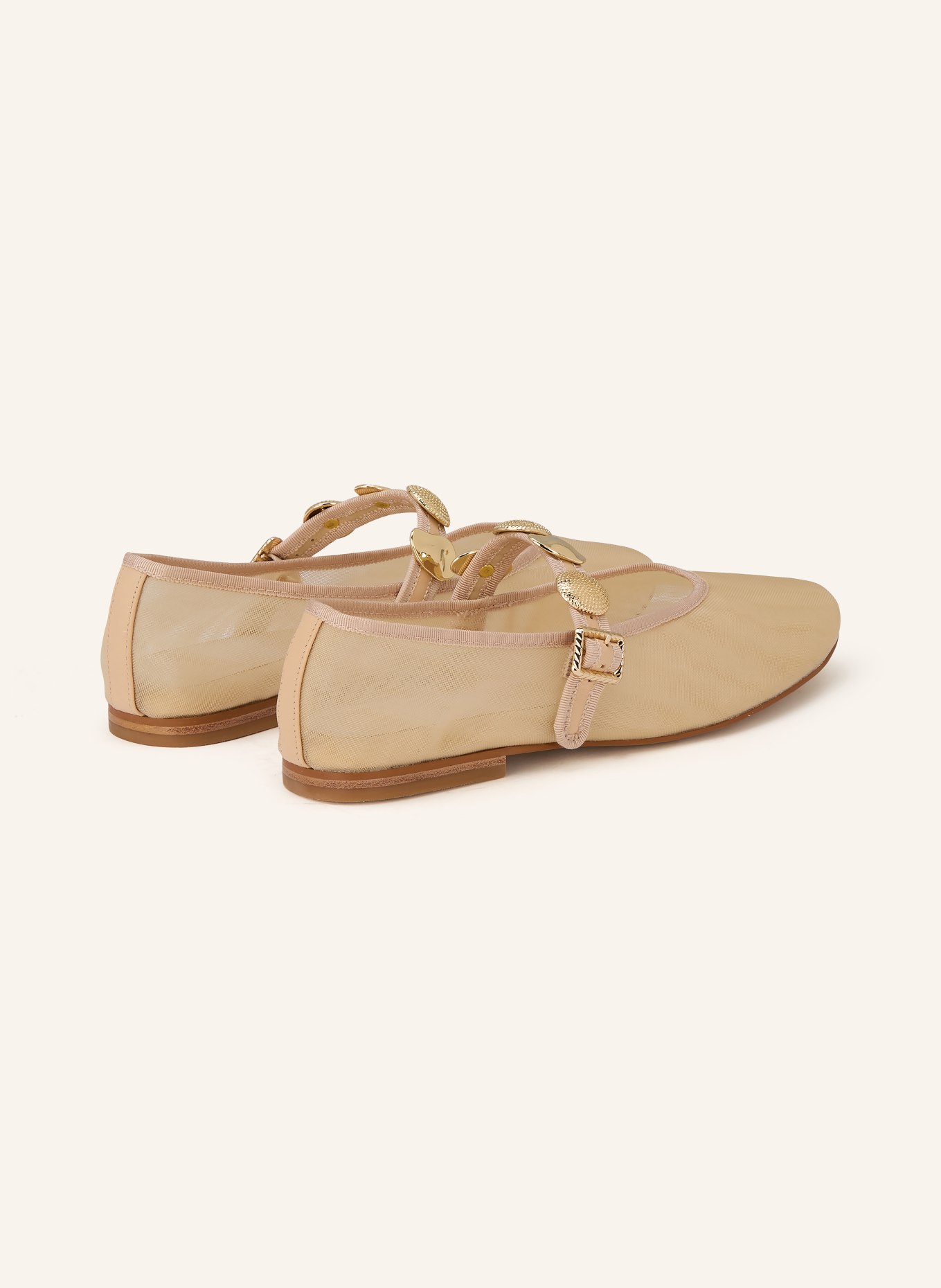 Dolce Vita Mary Jane ballerina flats RELAN: CREAM / GOLD