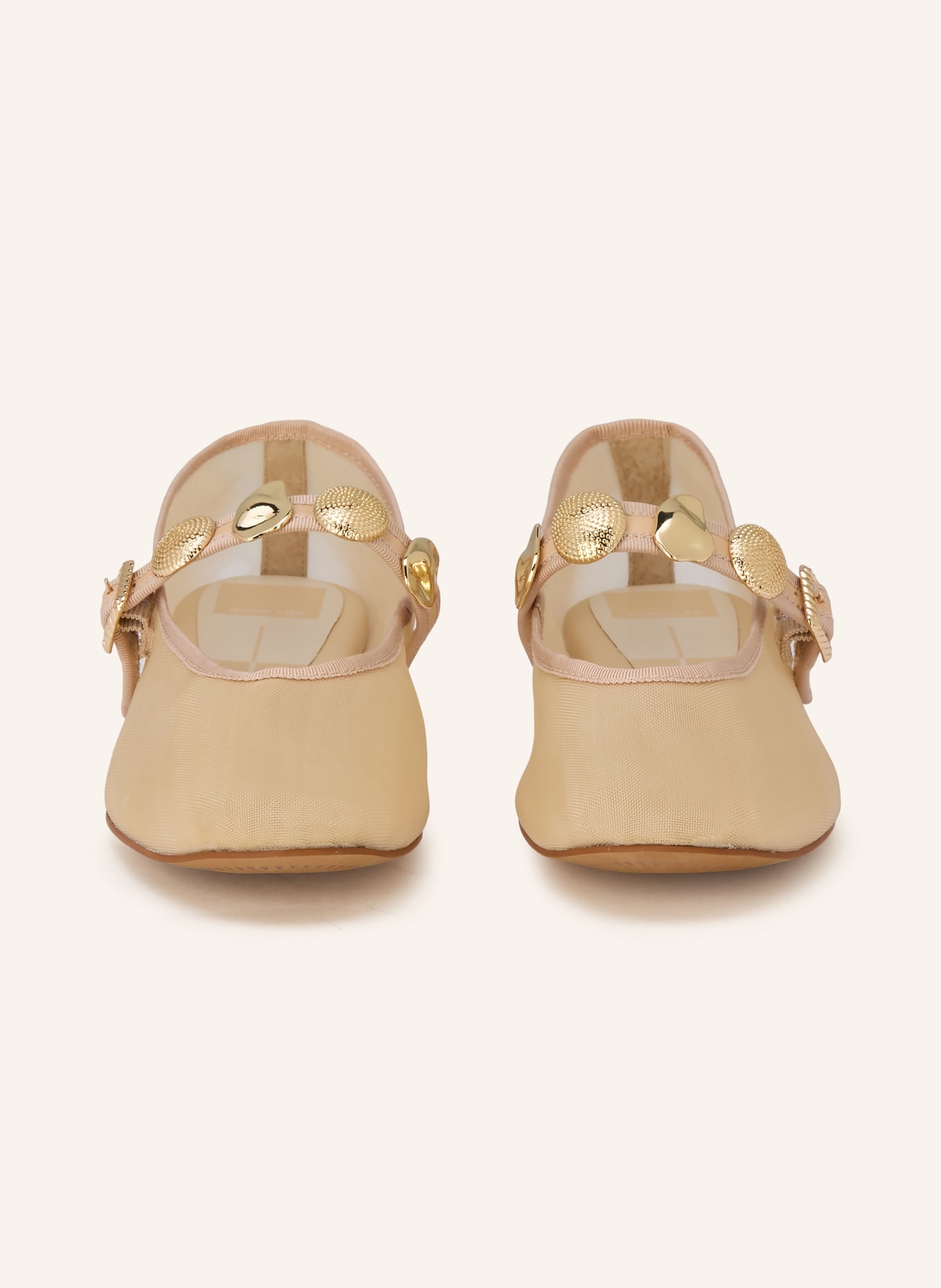Dolce Vita Mary Jane ballerina flats RELAN: CREAM / GOLD