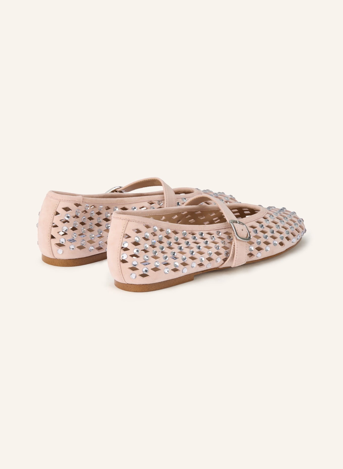 STEVE MADDEN Ballerines Mary Jane RERUN avec pierres précieuses: ROSE CLAIR