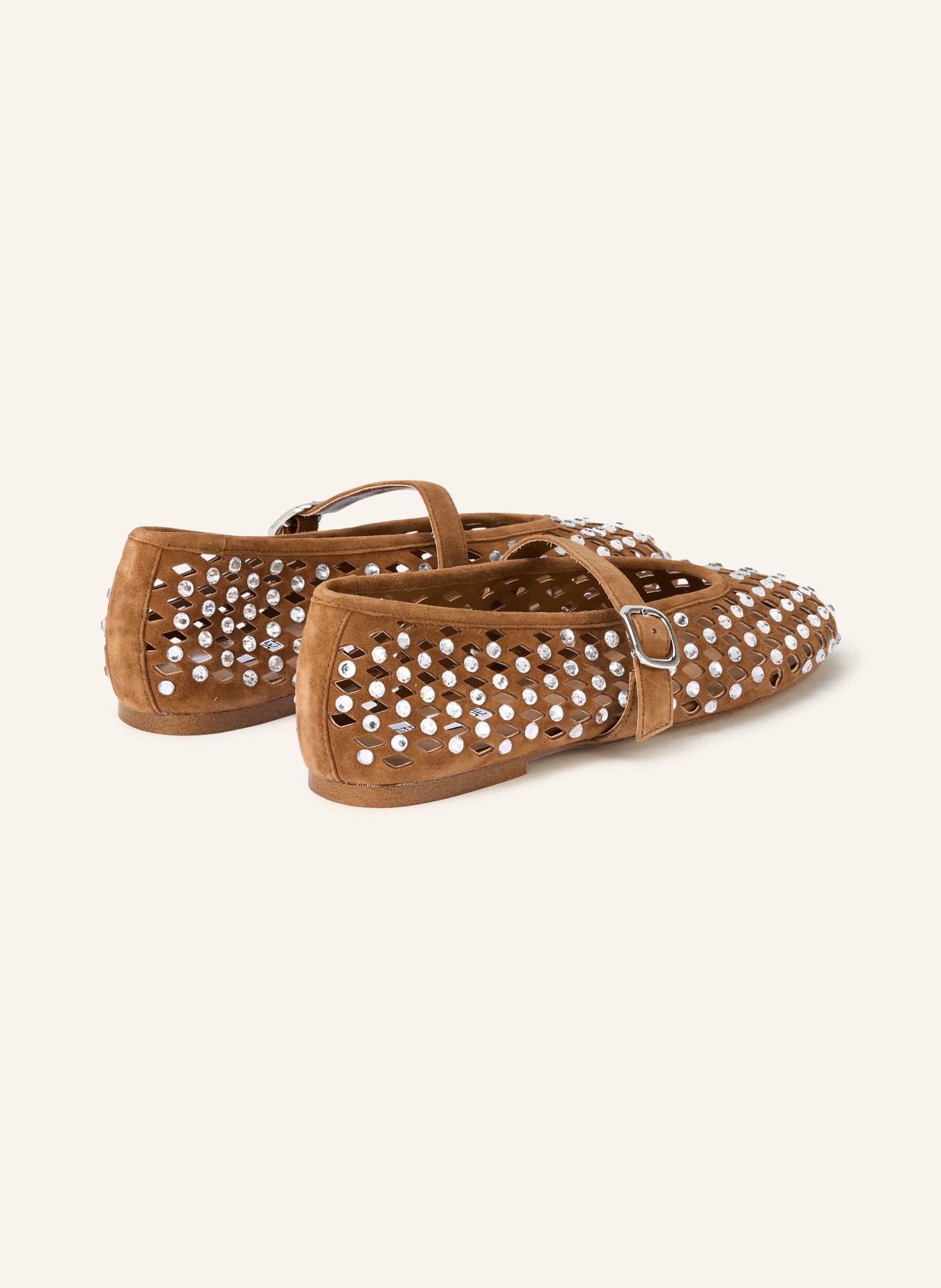 STEVE MADDEN Ballerines Mary Jane RERUN avec pierres précieuses: MARRON