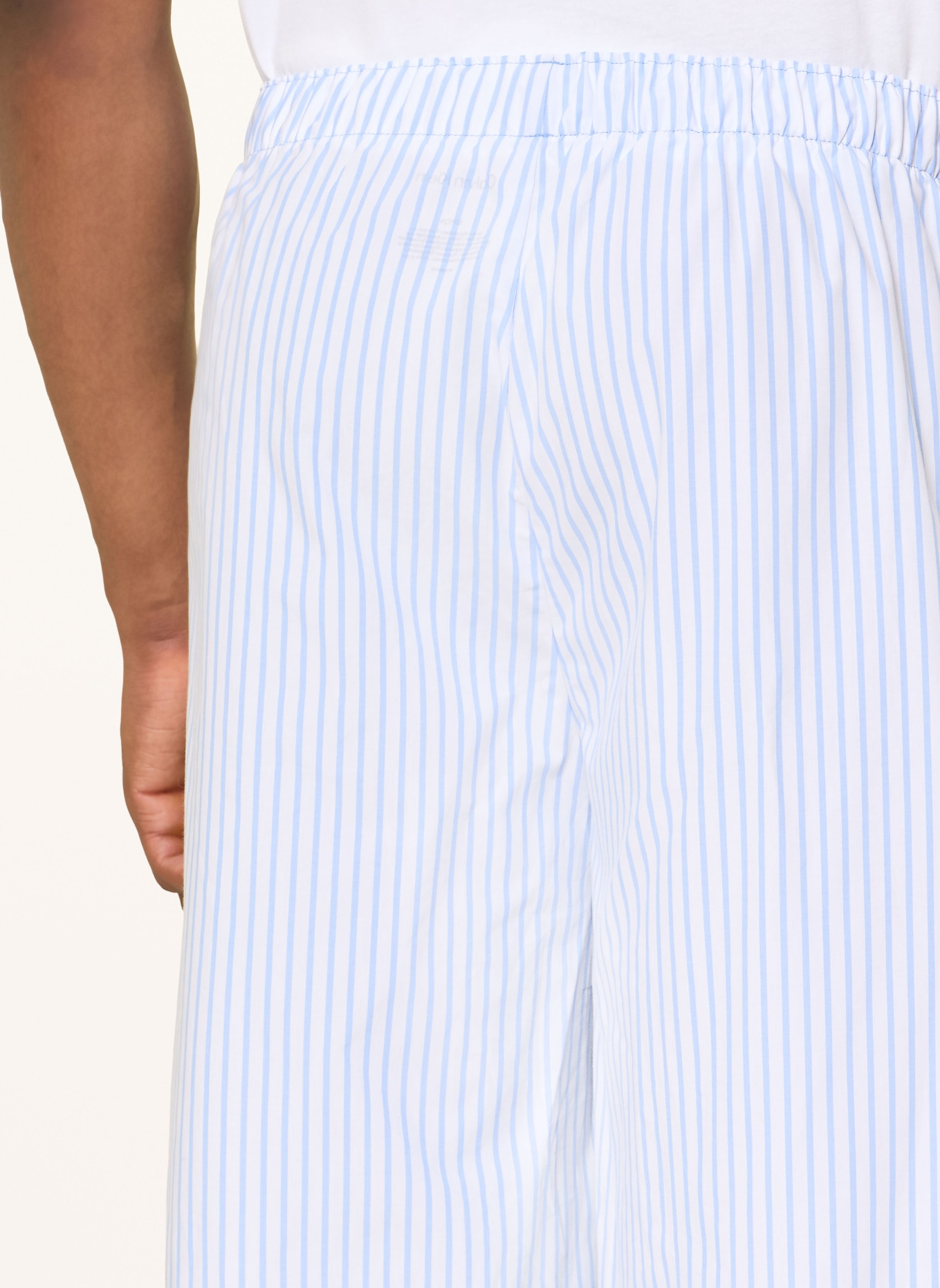 Calvin Klein pyžamové kalhoty: TMAVĚ MODRÁ / BÍLÁ