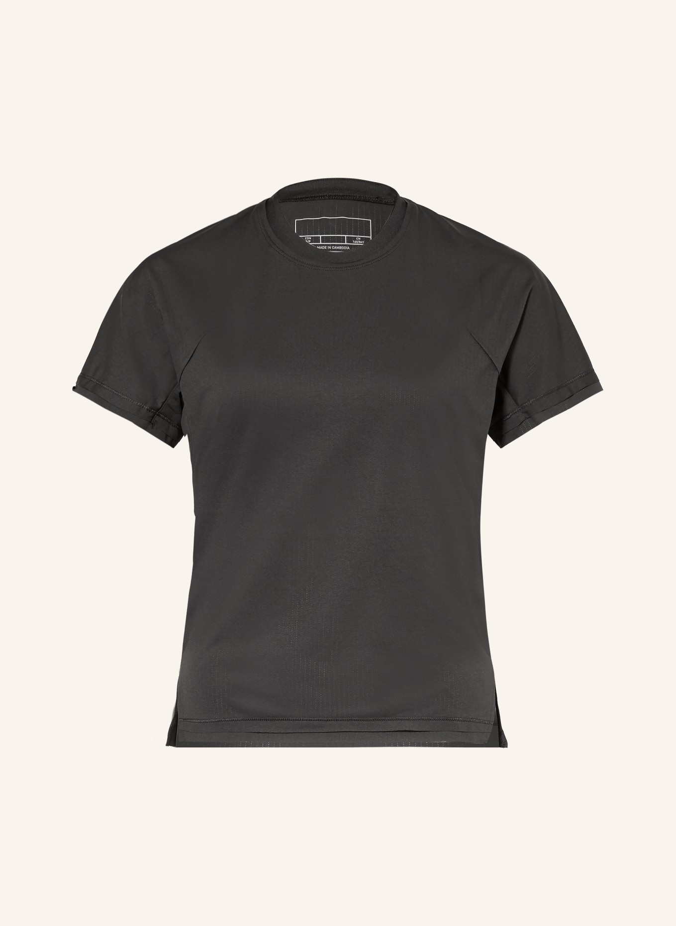 Y-3 running shirt: BLACK