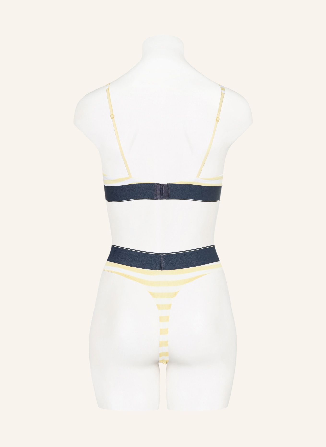 Calvin Klein Trojúhelníkový podprsenka: TMAVĚ ŽLUTÁ / BÍLÁ