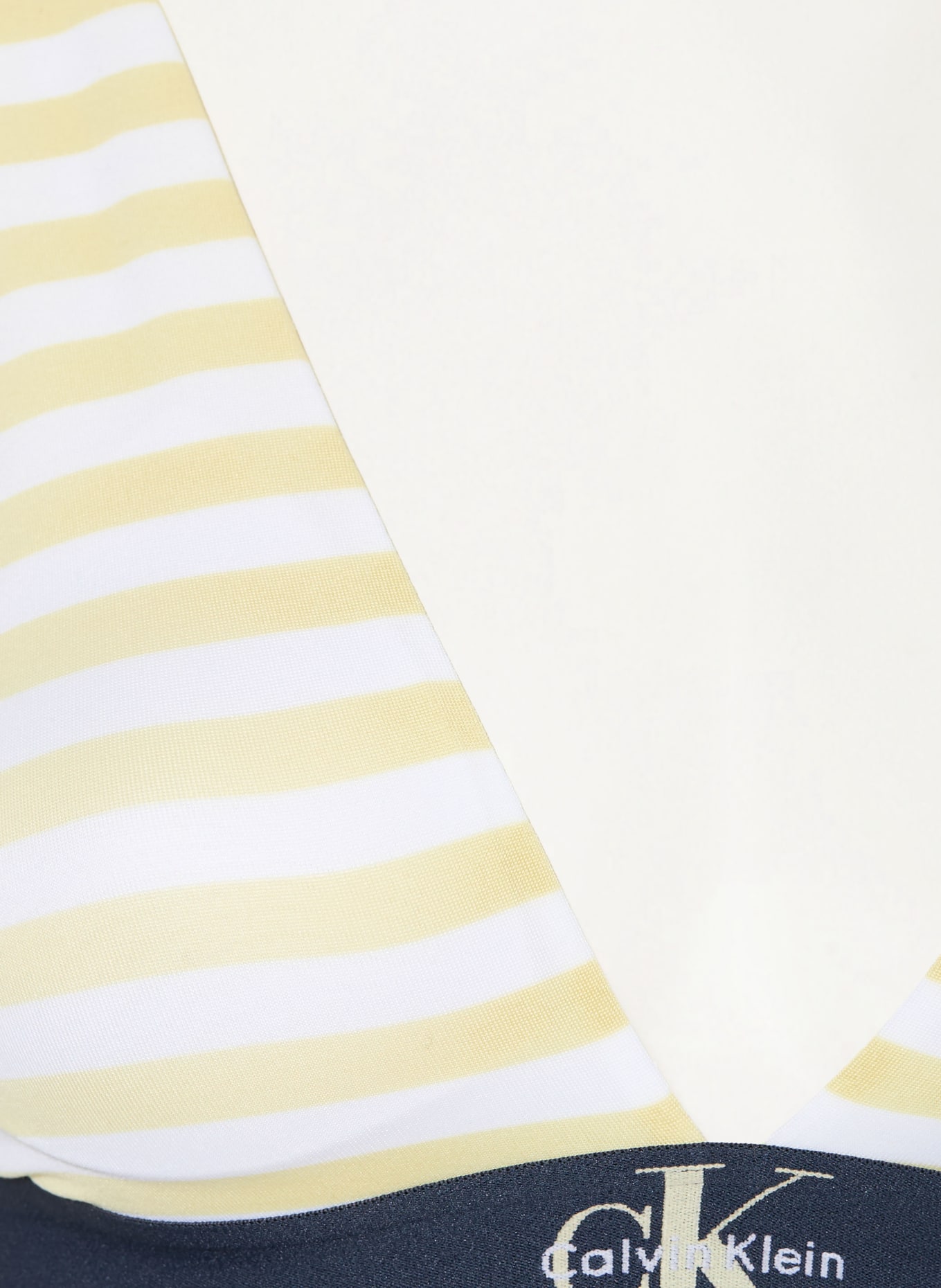 Calvin Klein Trojúhelníkový podprsenka: TMAVĚ ŽLUTÁ / BÍLÁ