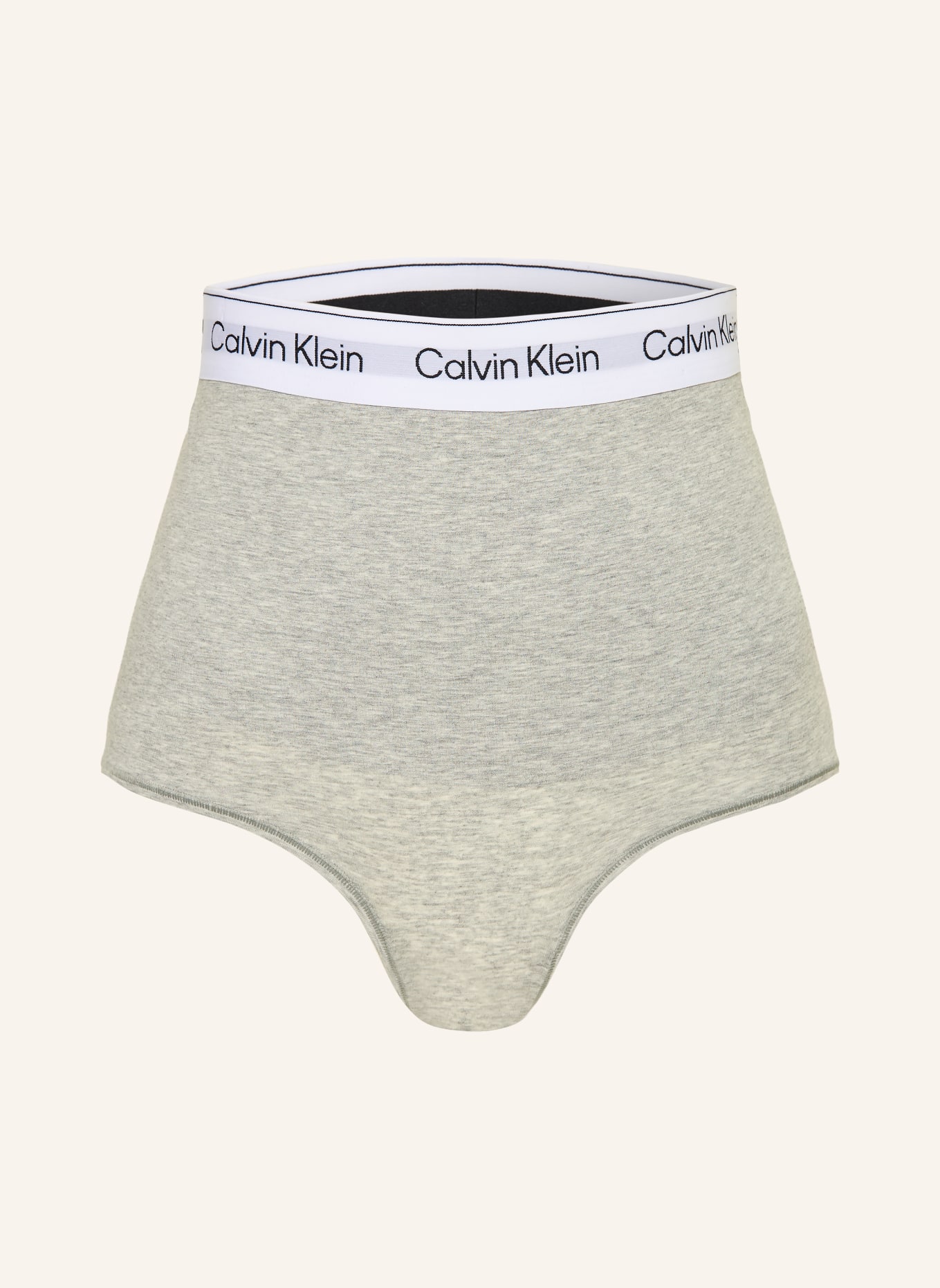 Calvin Klein Tvarující kalhotky ICON SHAPEWEAR: SVĚTLE ŠEDÁ / BÍLÁ / ČERNÁ