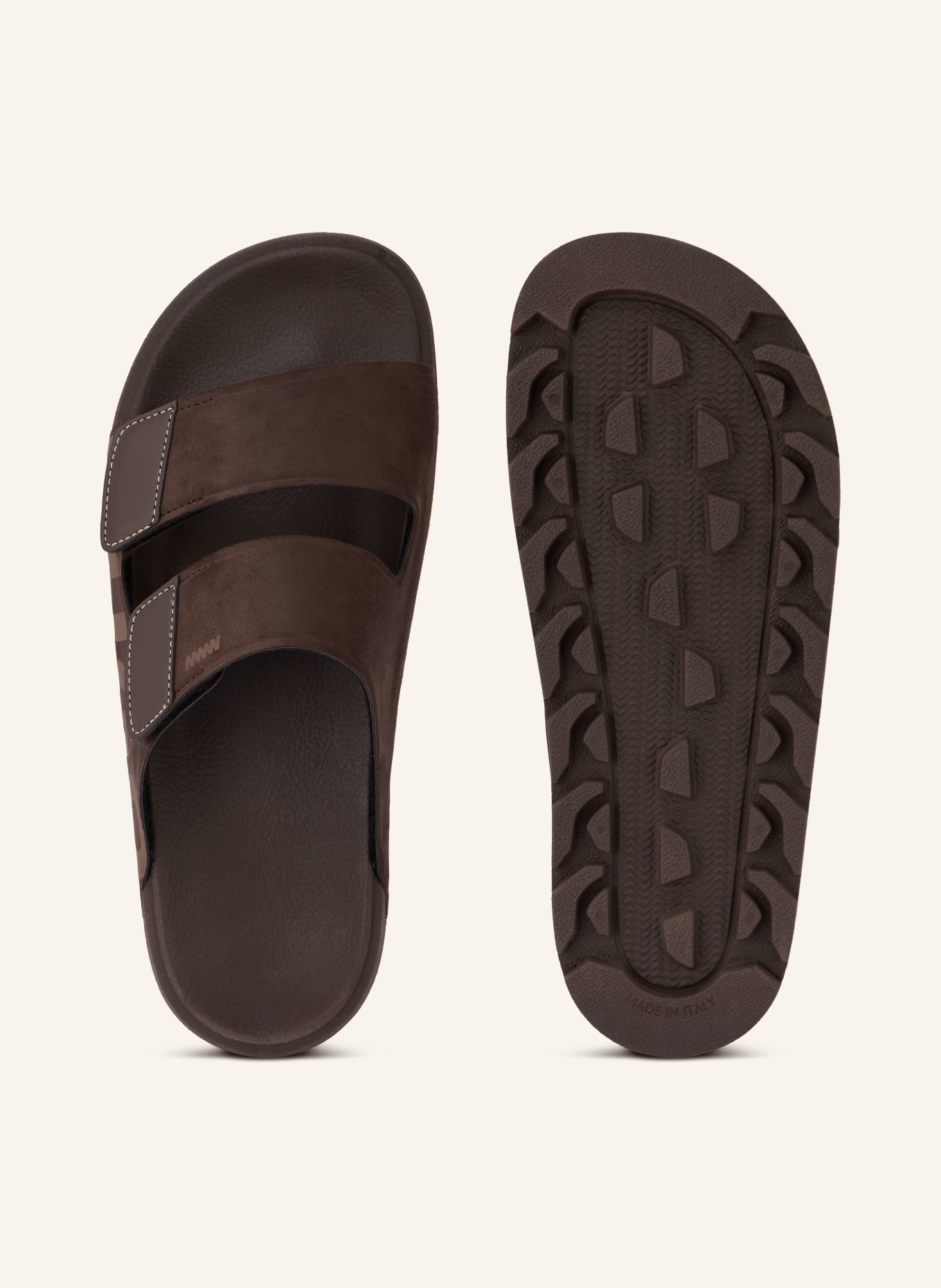 HUGO Pantoletten EVANDER: DUNKELBRAUN