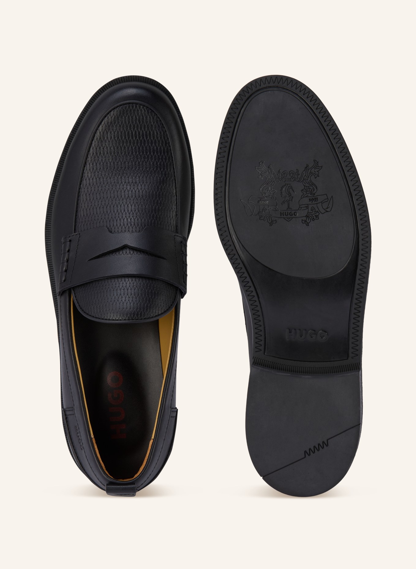 HUGO Penny loafer VARIAN: BLACK