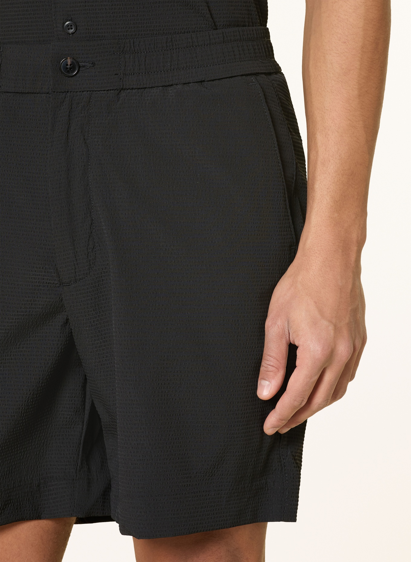 Calvin Klein Szorty chino o prostym kroju: CZARNY