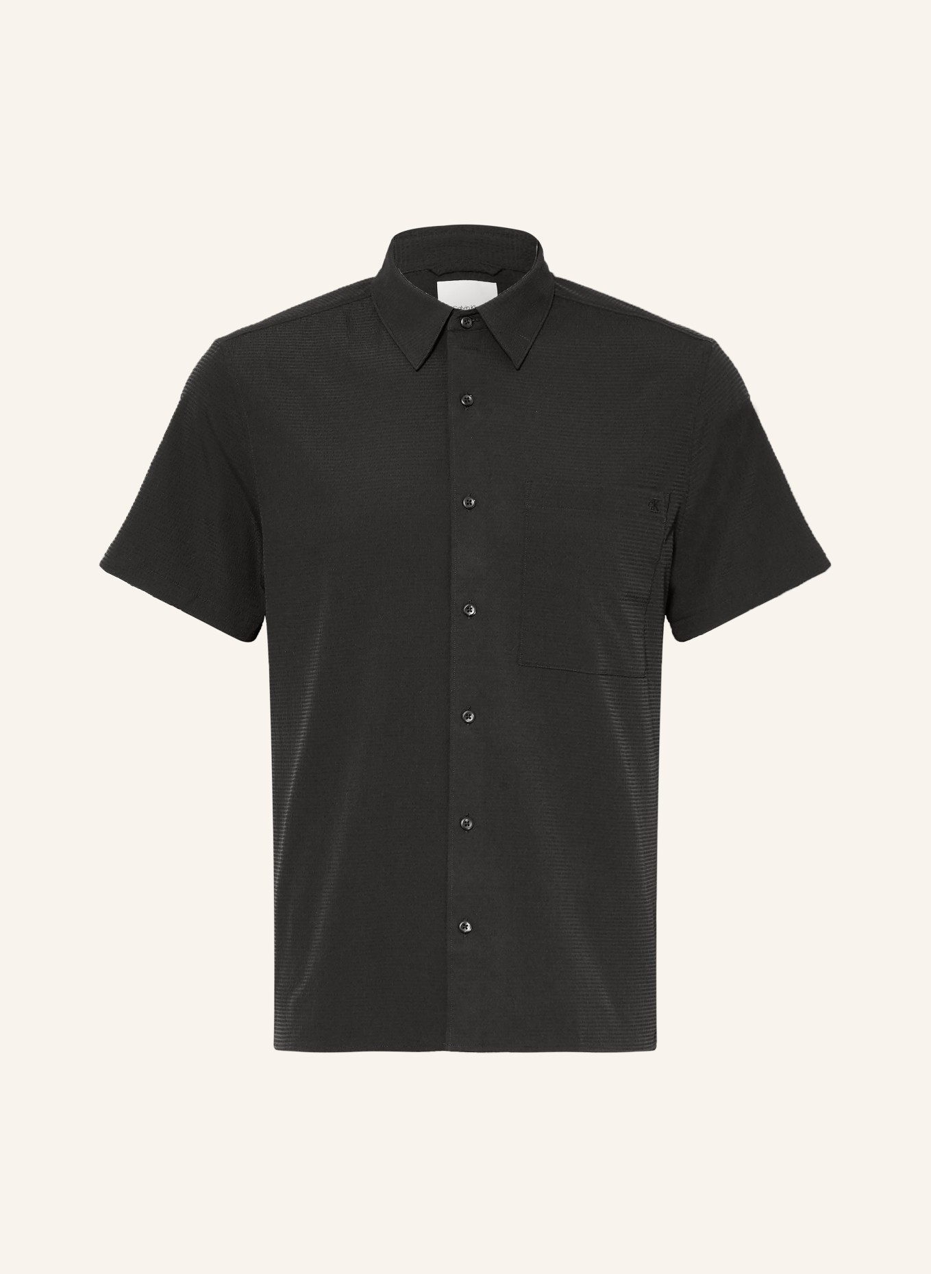 Calvin Klein Koszula z krótkim rękawem Classic Fit: CZARNY