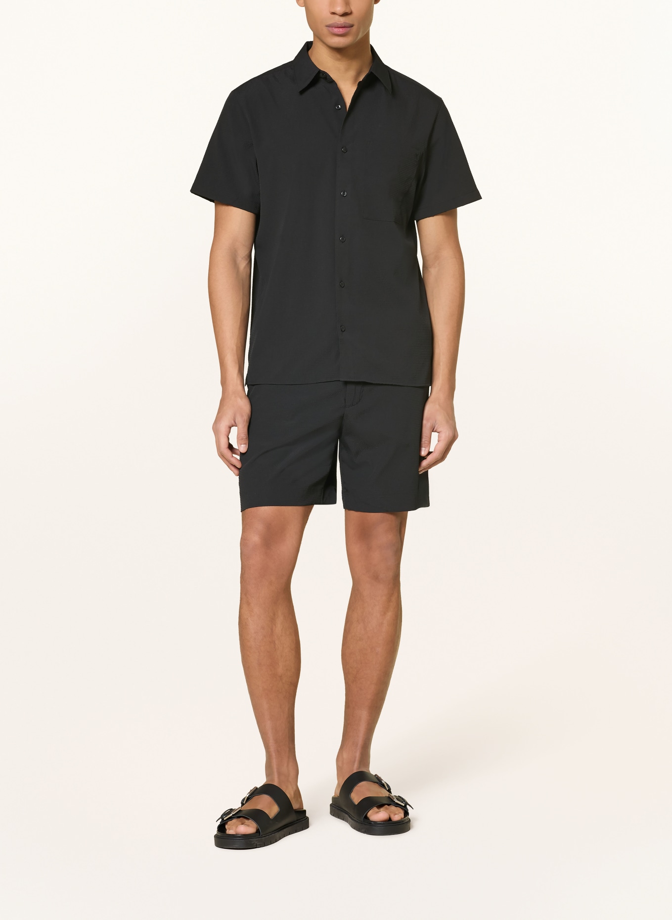 Calvin Klein Koszula z krótkim rękawem Classic Fit: CZARNY