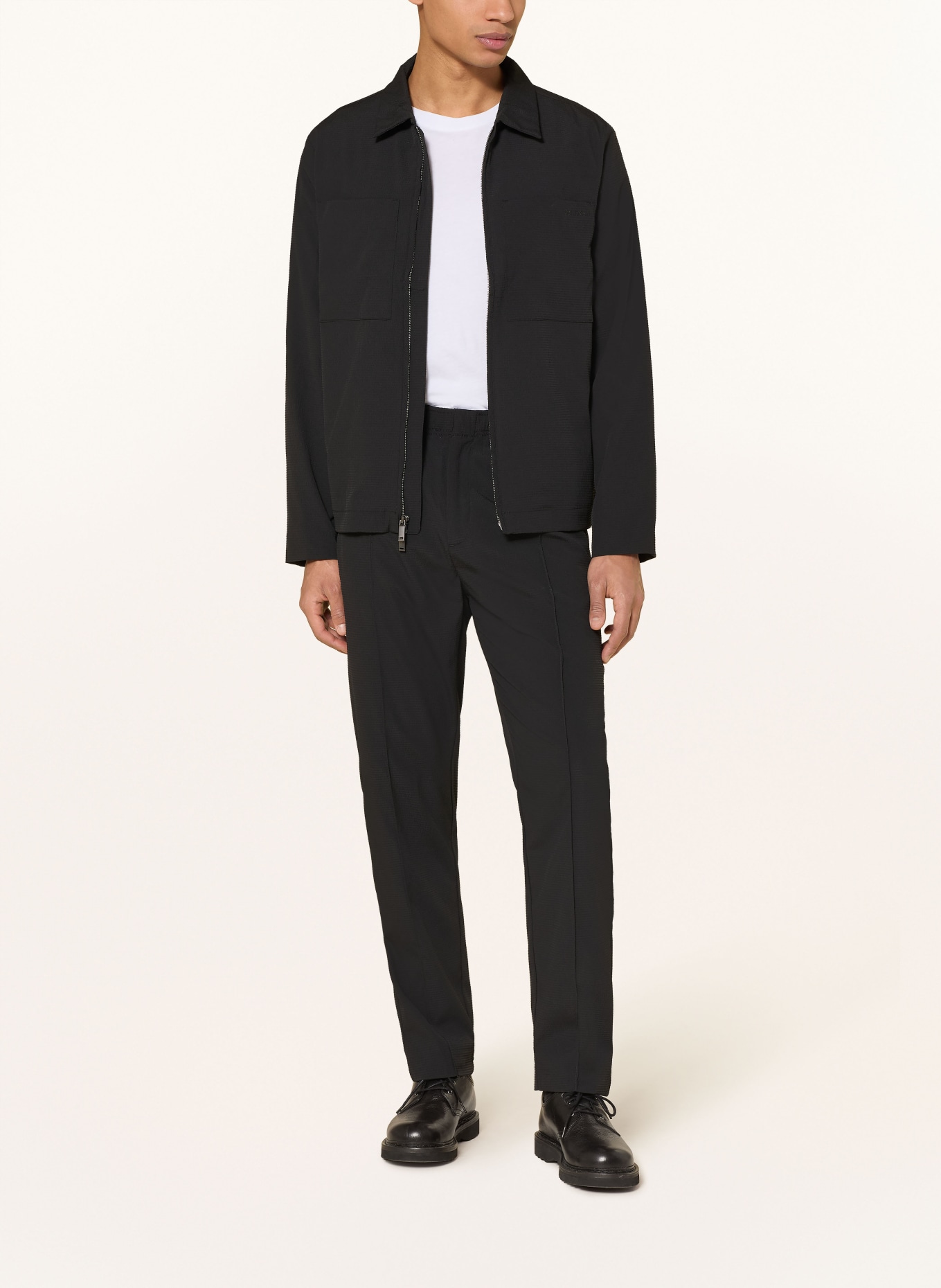 Calvin Klein Regular fit pants: BLACK