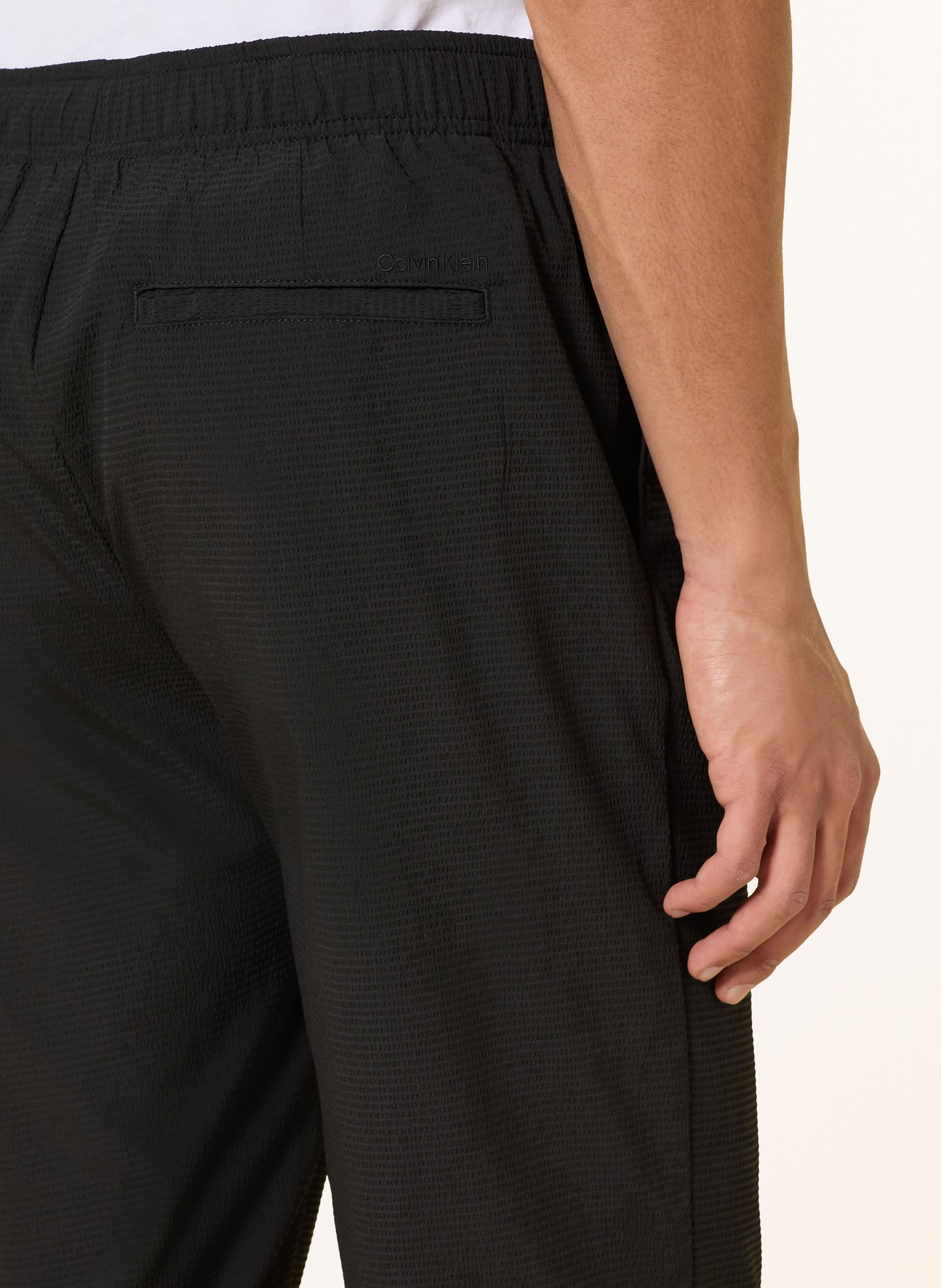 Calvin Klein Regular fit pants: BLACK