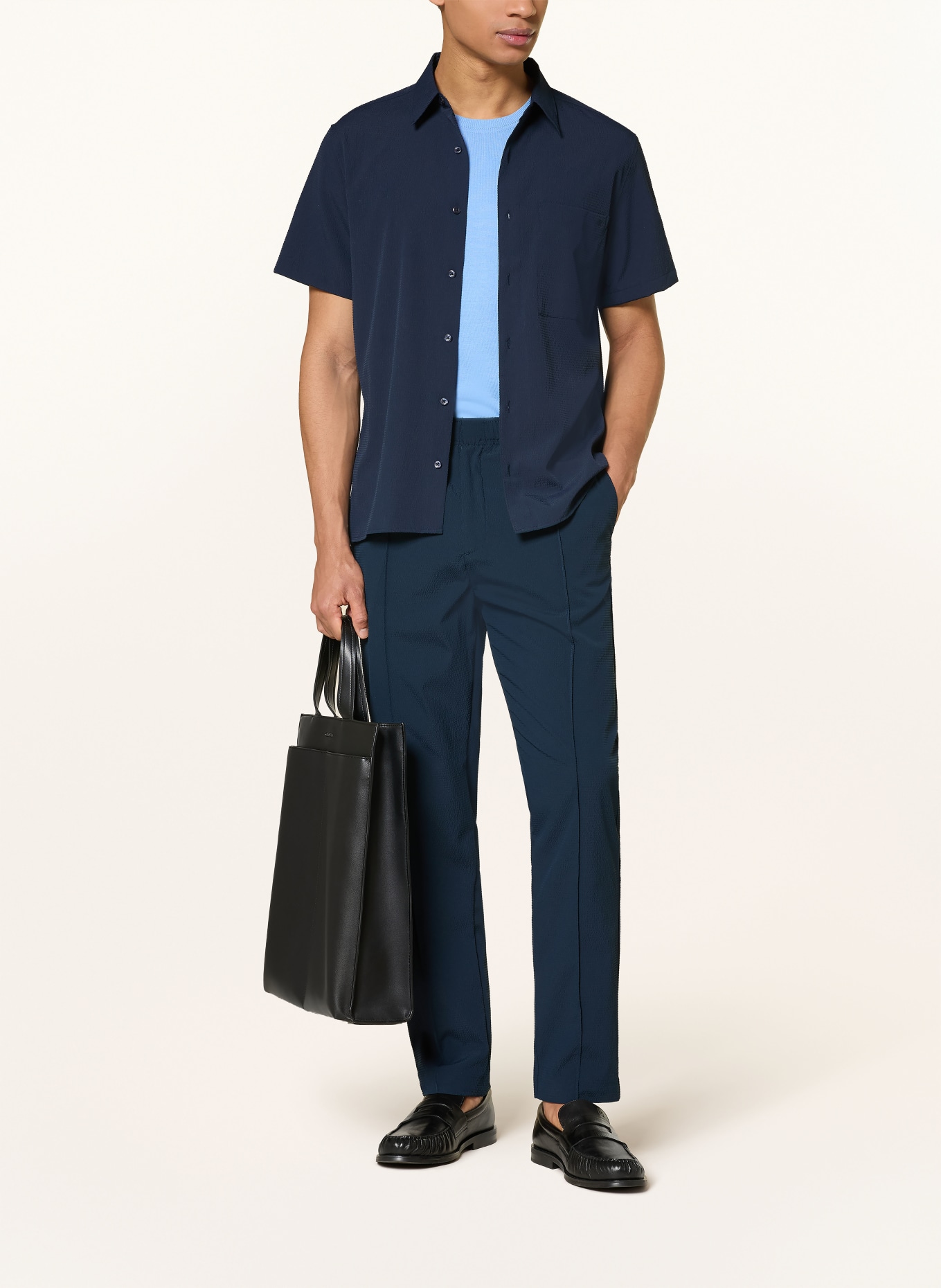 Calvin Klein Regular fit pants: DARK BLUE