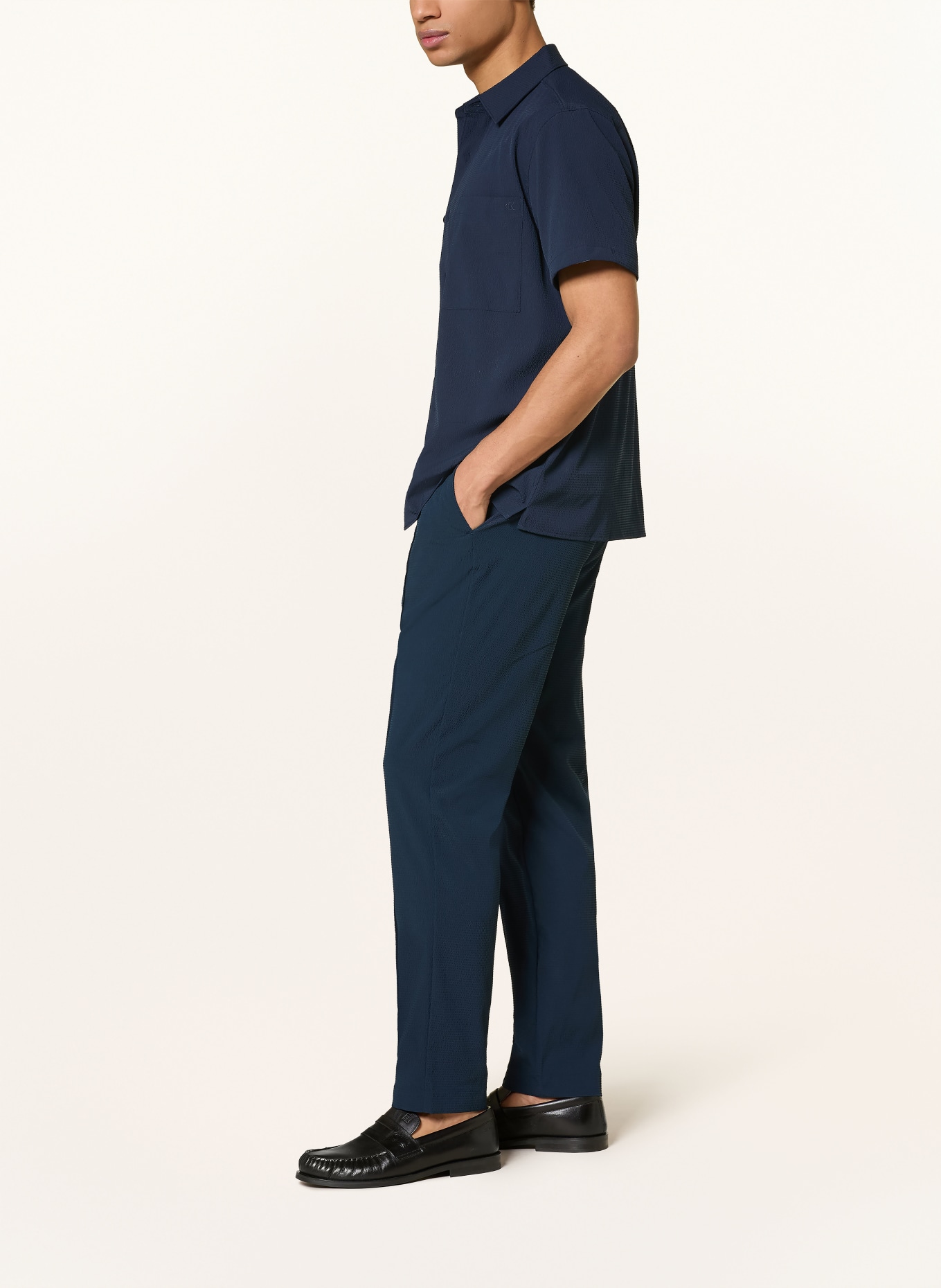 Calvin Klein Regular fit pants: DARK BLUE