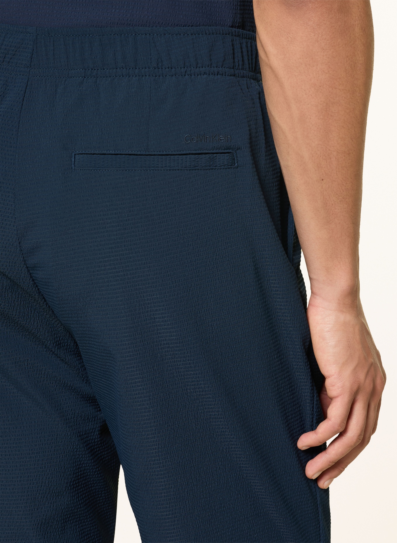 Calvin Klein Regular fit pants: DARK BLUE