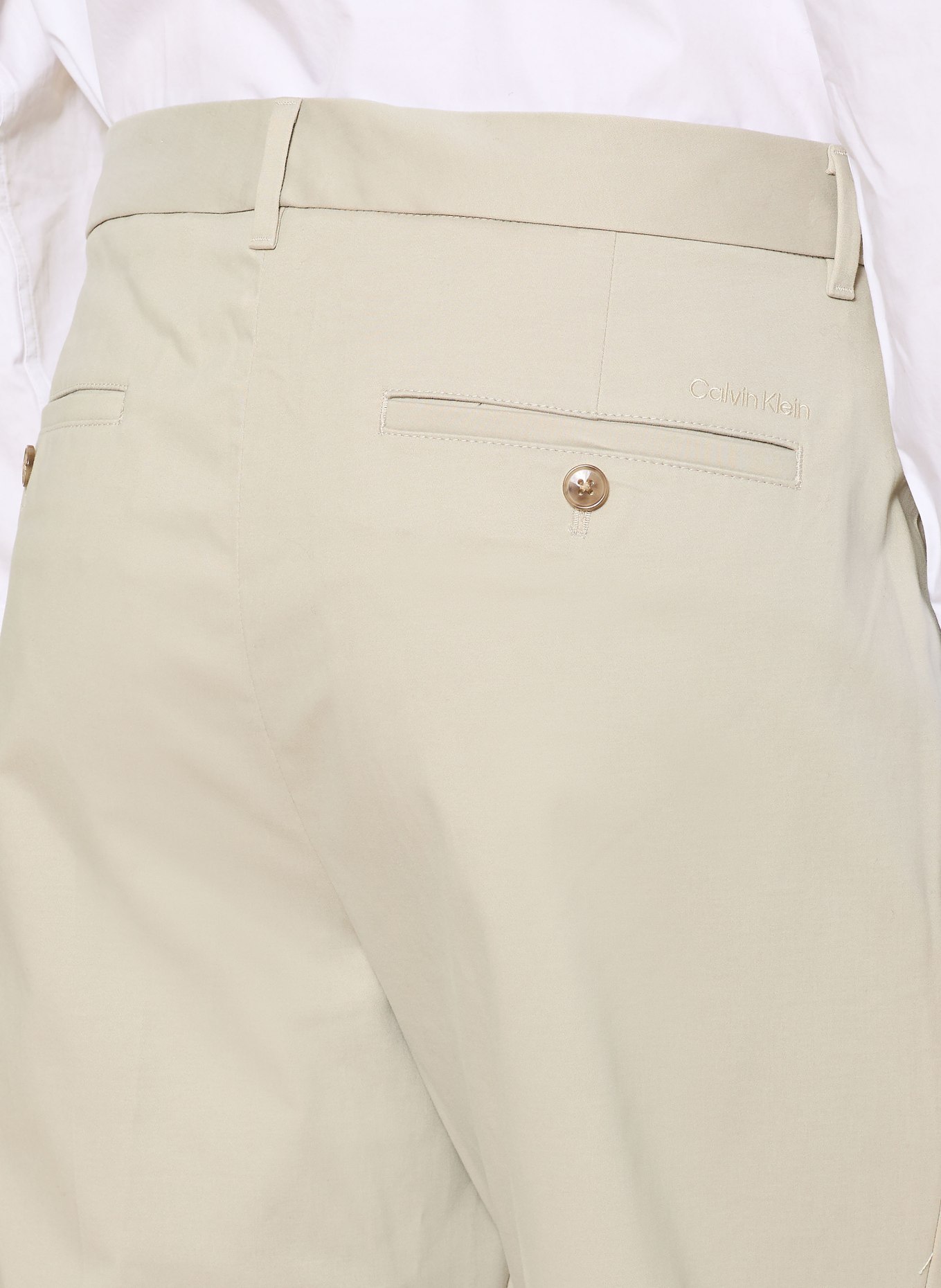 Calvin Klein Chino coupe droite: BEIGE