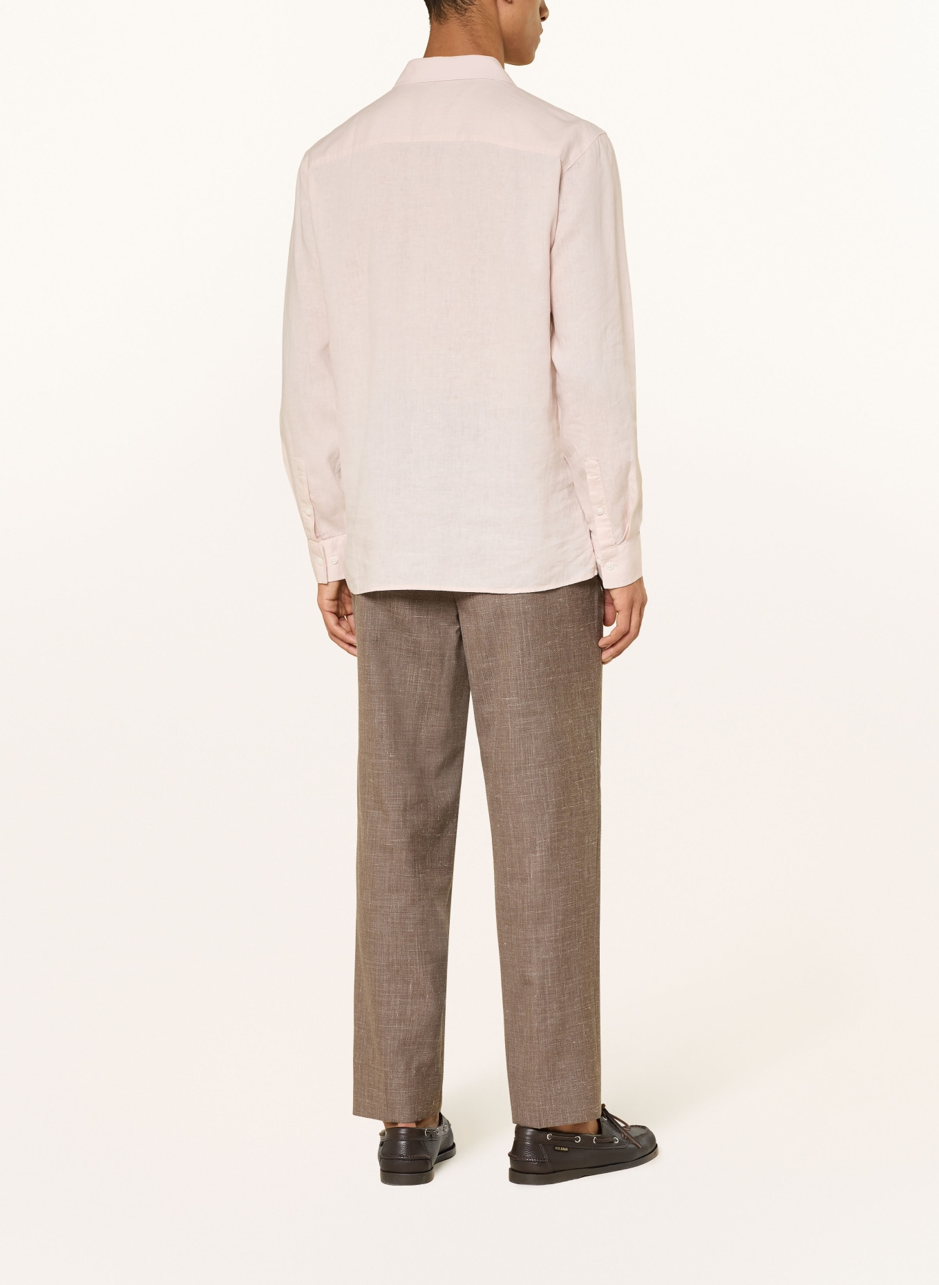 Calvin Klein Hemd Classic Fit mit Leinen: HELLROSA