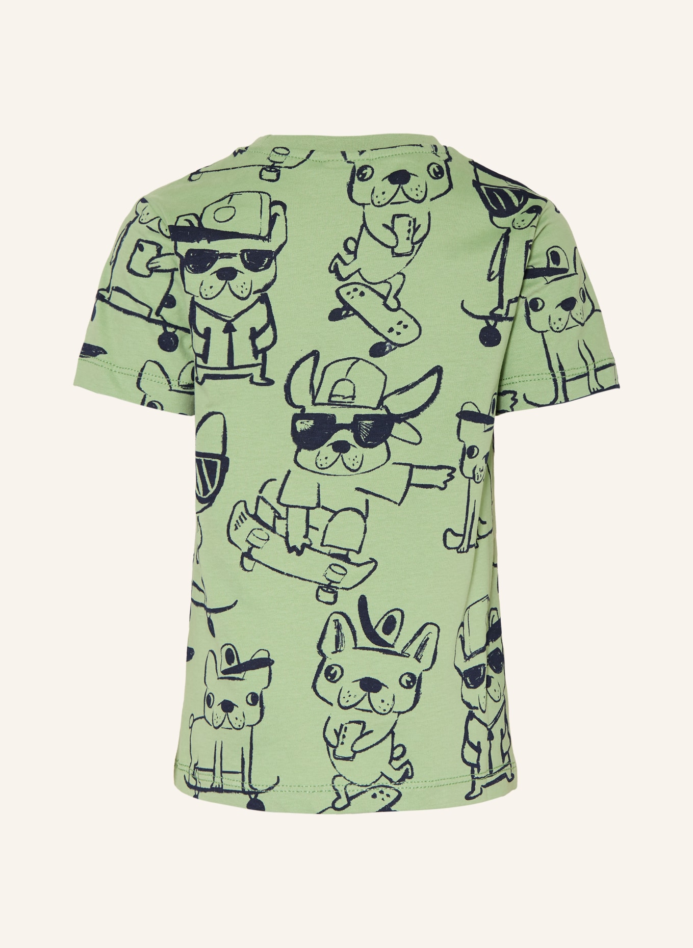 s.Oliver RED T-Shirt: HELLGRÜN / SCHWARZ