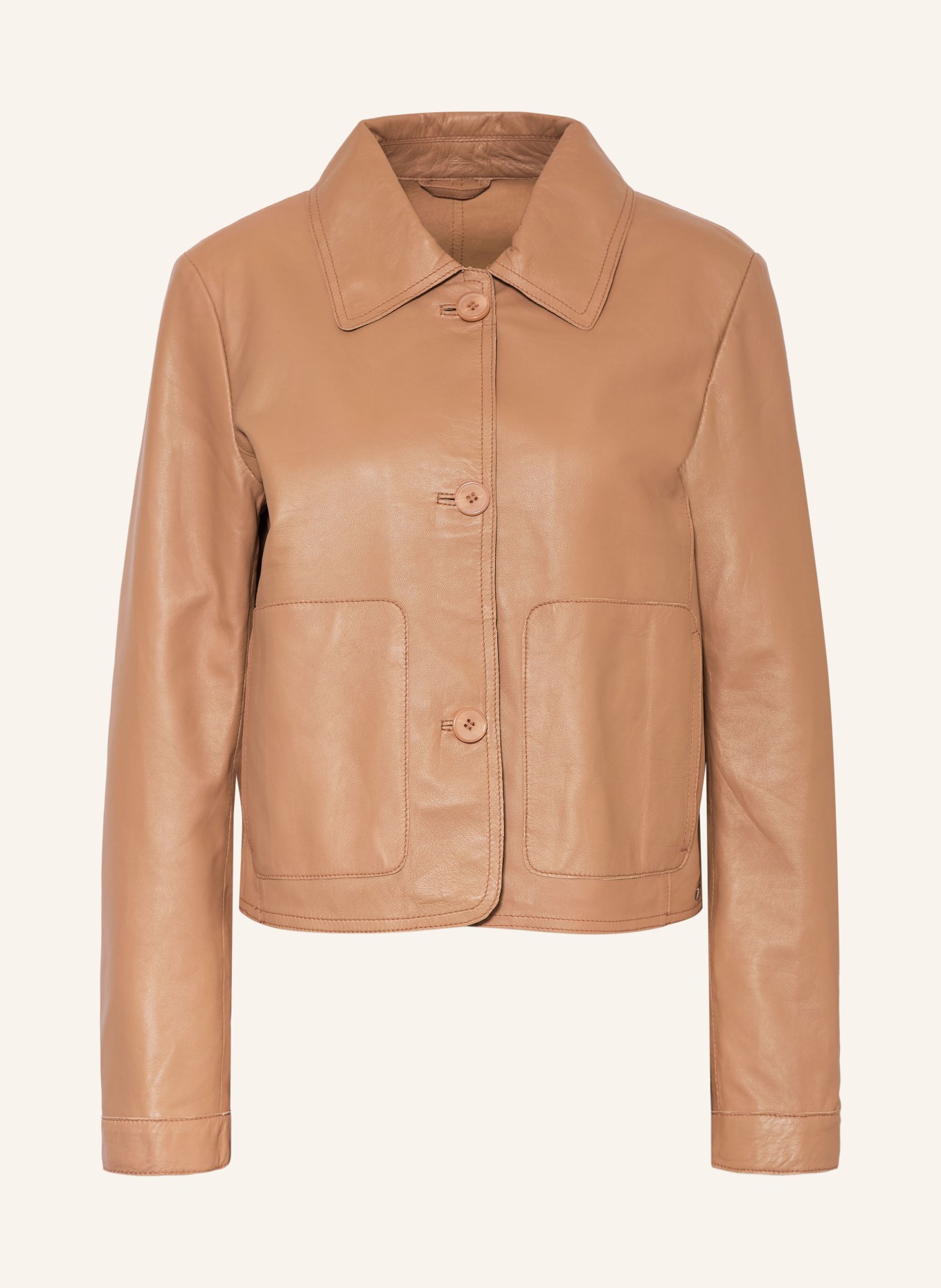 MILESTONE Lederjacke MSAMMI: COGNAC