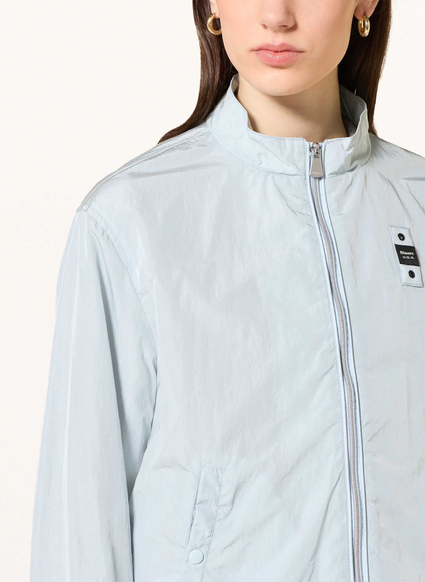 Blauer Jas ELISABETH: LICHTBLAUW