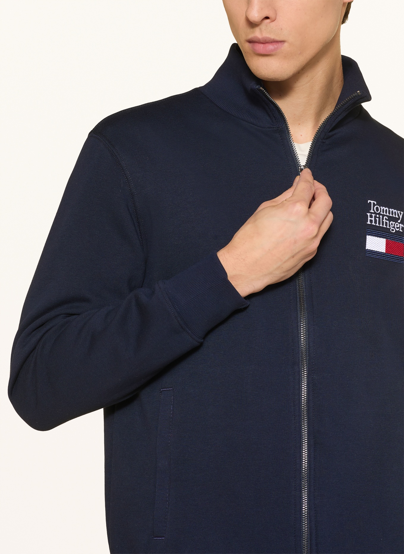 TOMMY HILFIGER sweat à capuche: BLEU FONCÉ
