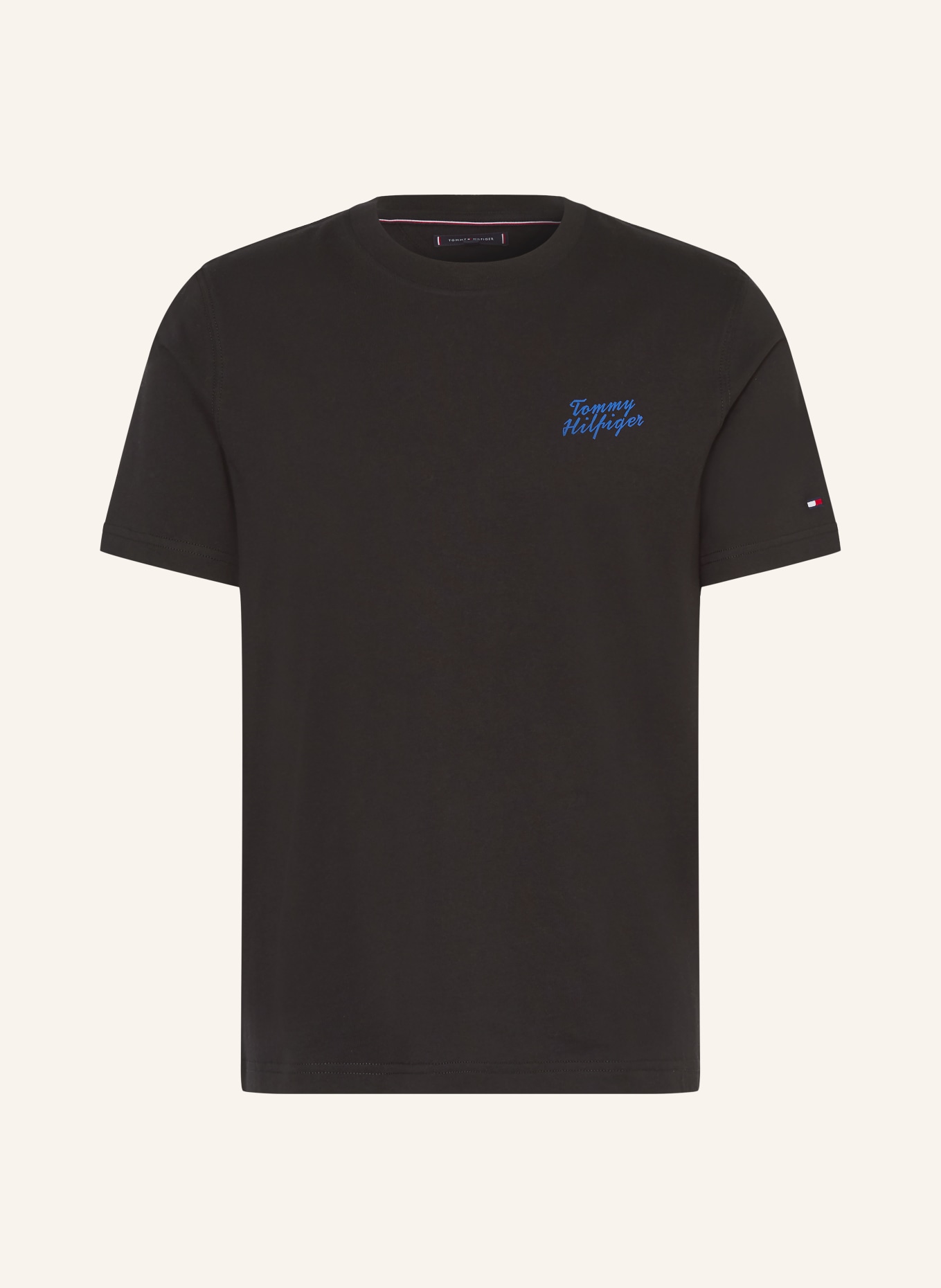 TOMMY HILFIGER T-Shirt: SCHWARZ