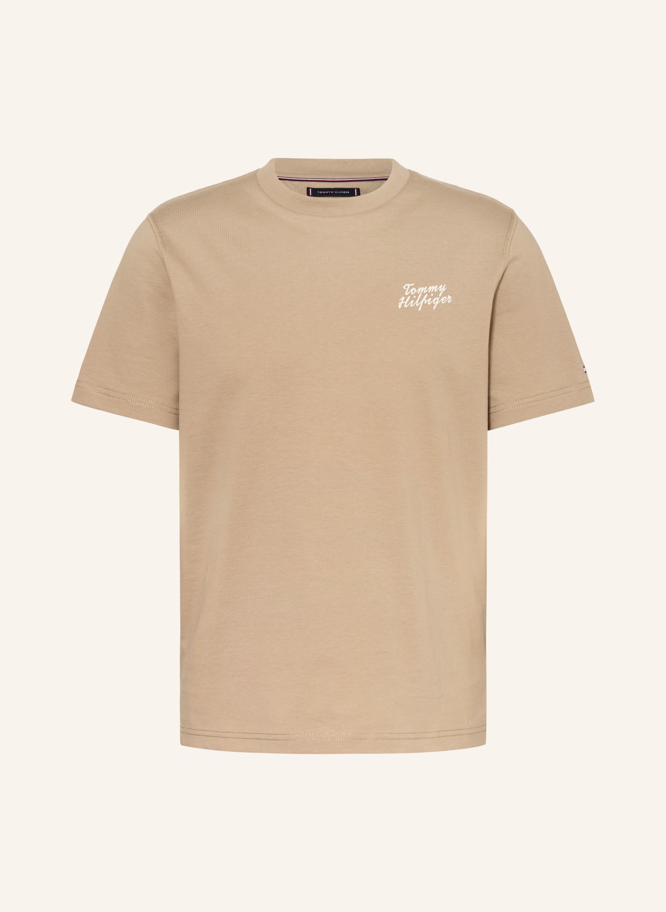 TOMMY HILFIGER T-Shirt: BEIGE