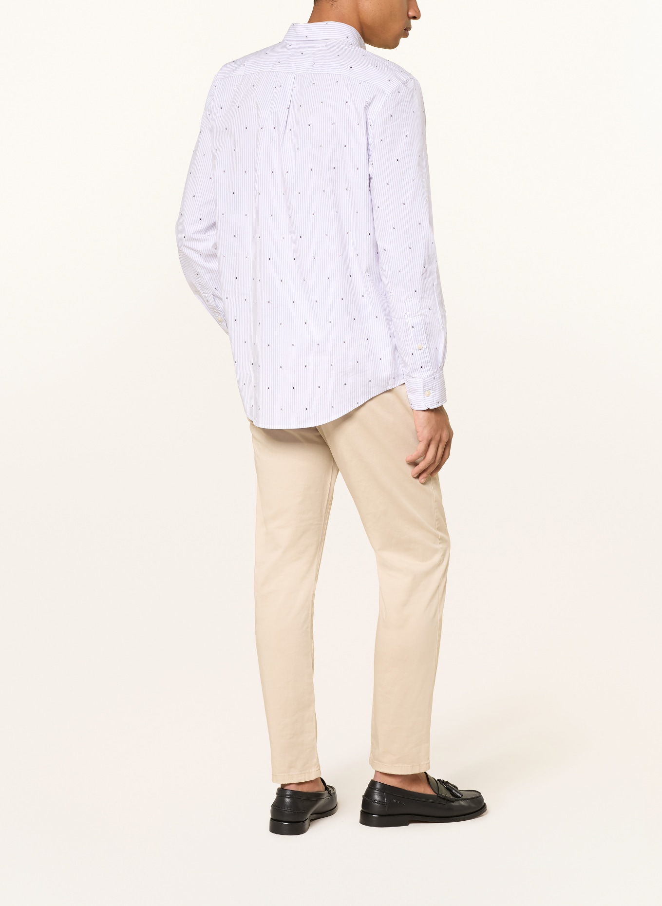 TOMMY HILFIGER Hemd Regular Fit: WEISS / BLAU