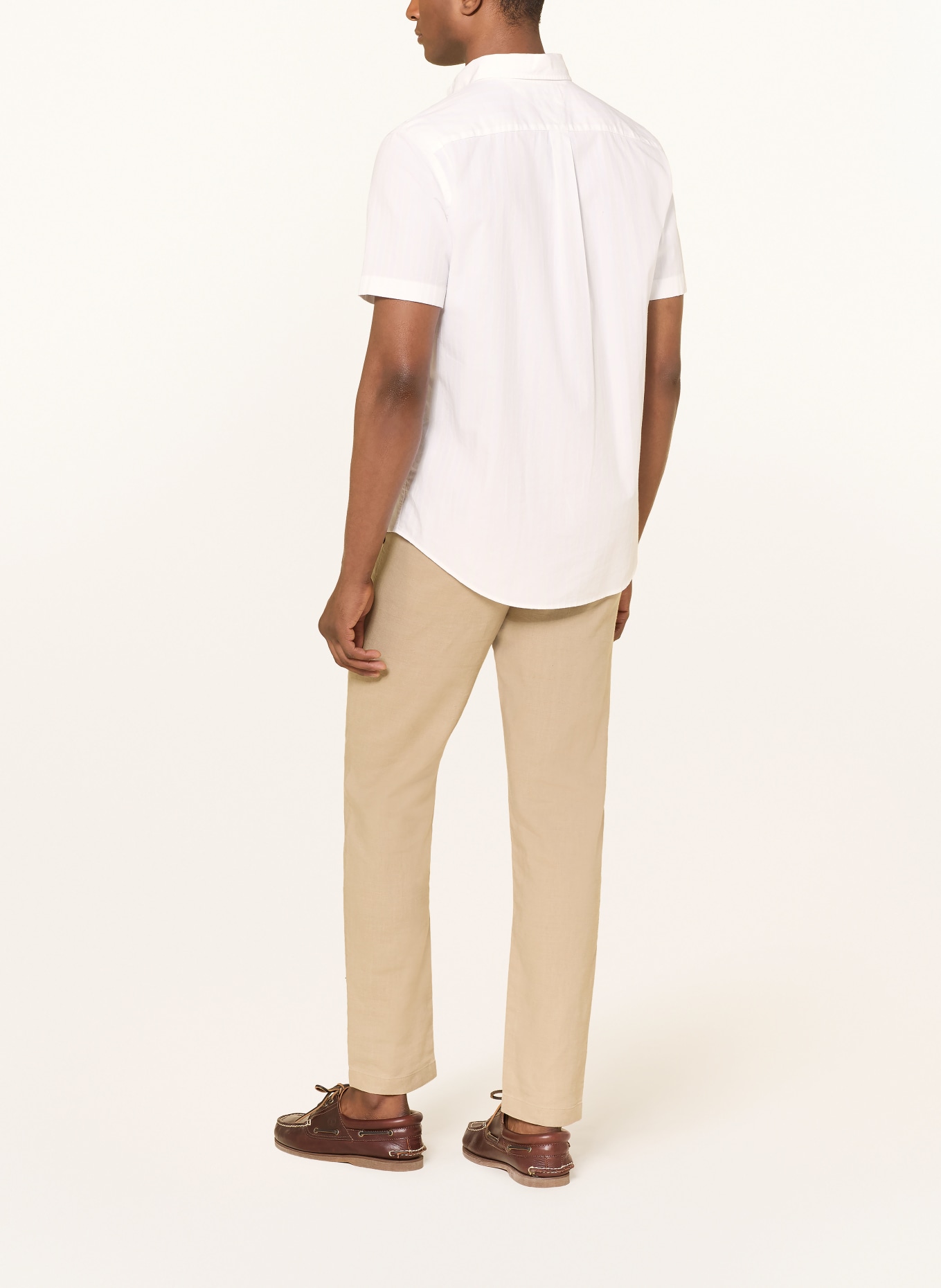 TOMMY HILFIGER Kurzarm-Hemd Regular Fit: WEISS