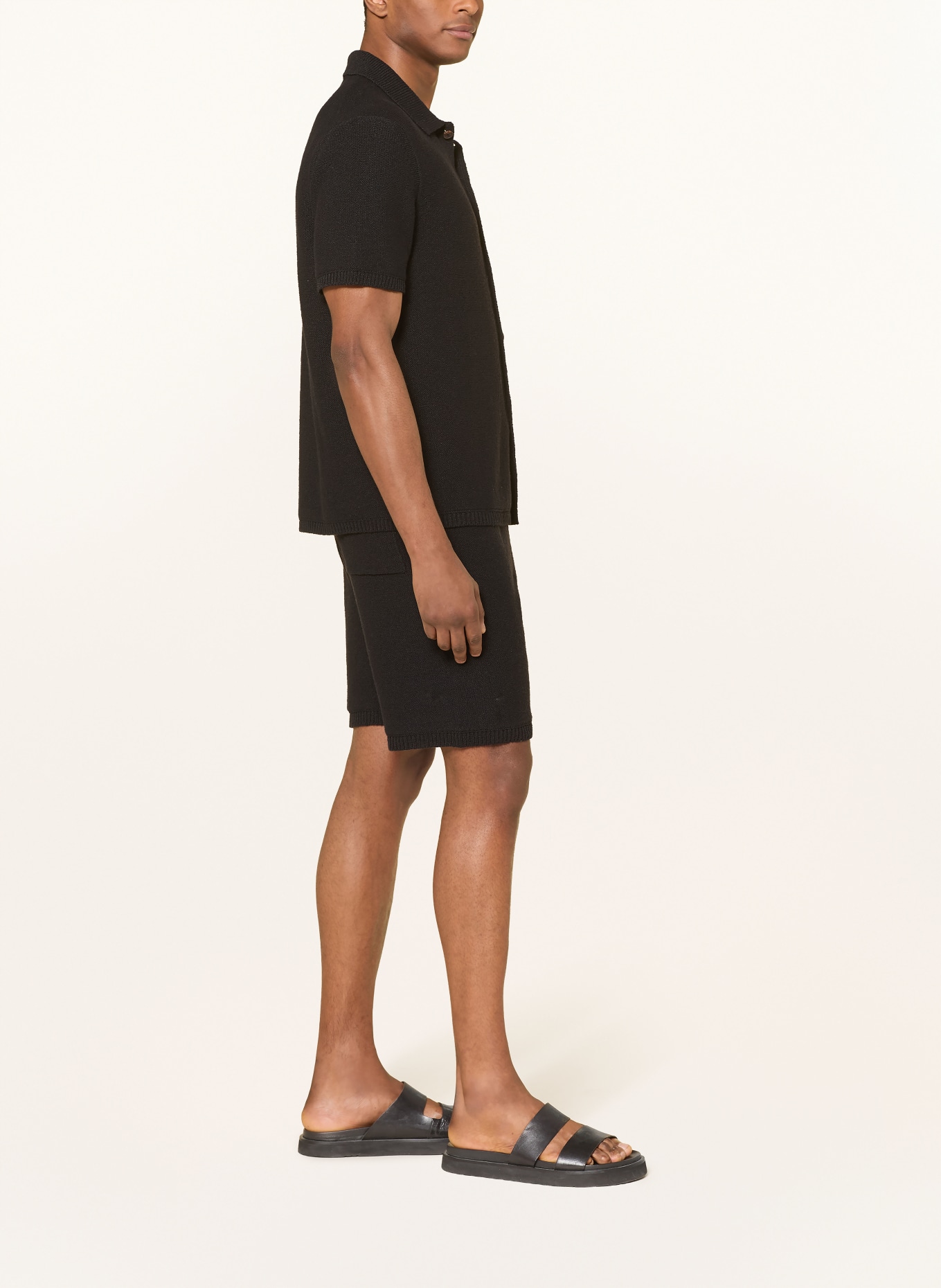 TOMMY HILFIGER Strickshorts: SCHWARZ