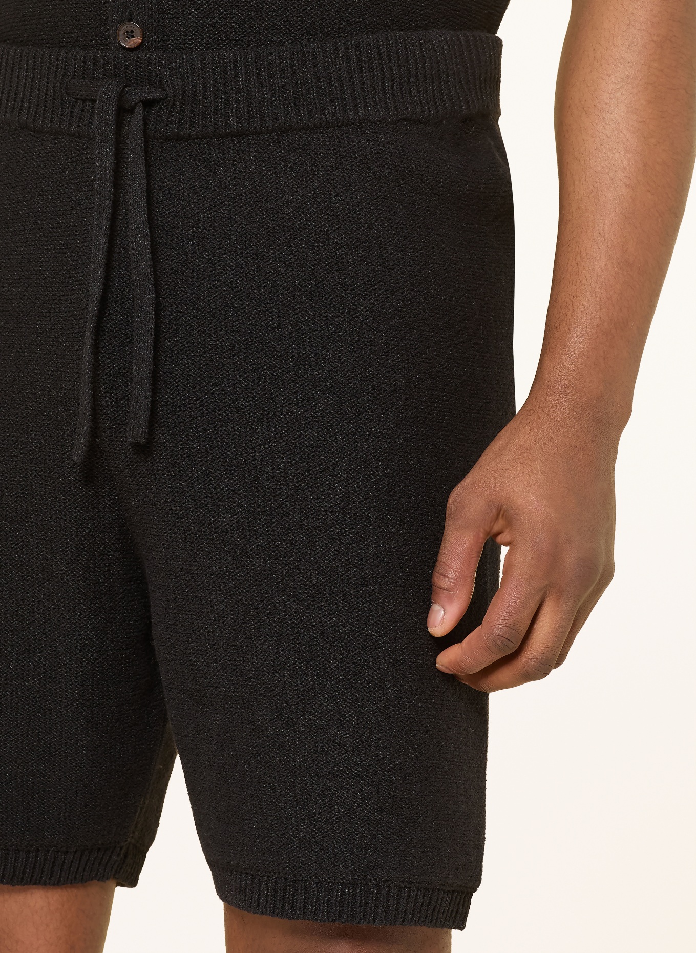 TOMMY HILFIGER Strickshorts: SCHWARZ