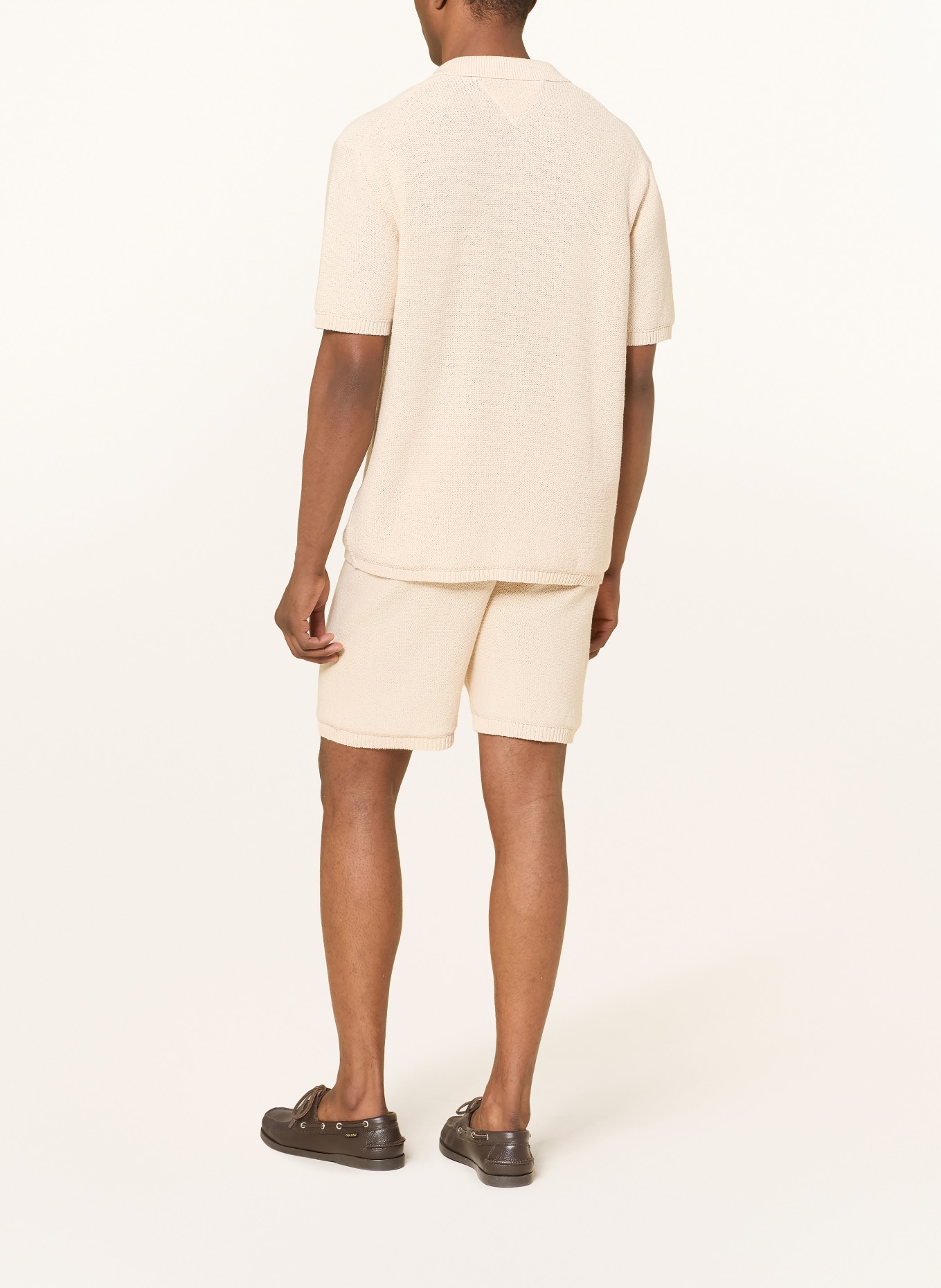 TOMMY HILFIGER Kurzarm-Hemd Comfort Fit: BEIGE
