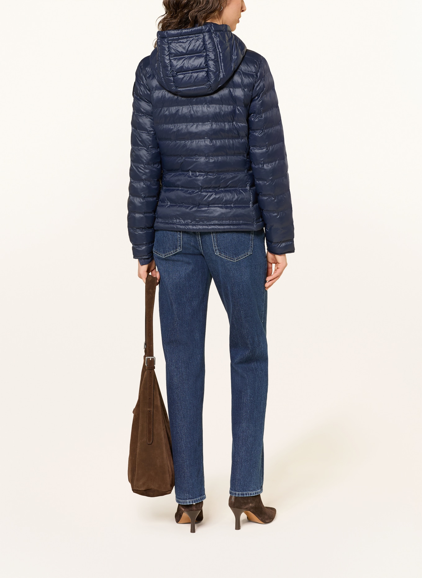 Blauer Steppjacke ELLIS: DUNKELBLAU