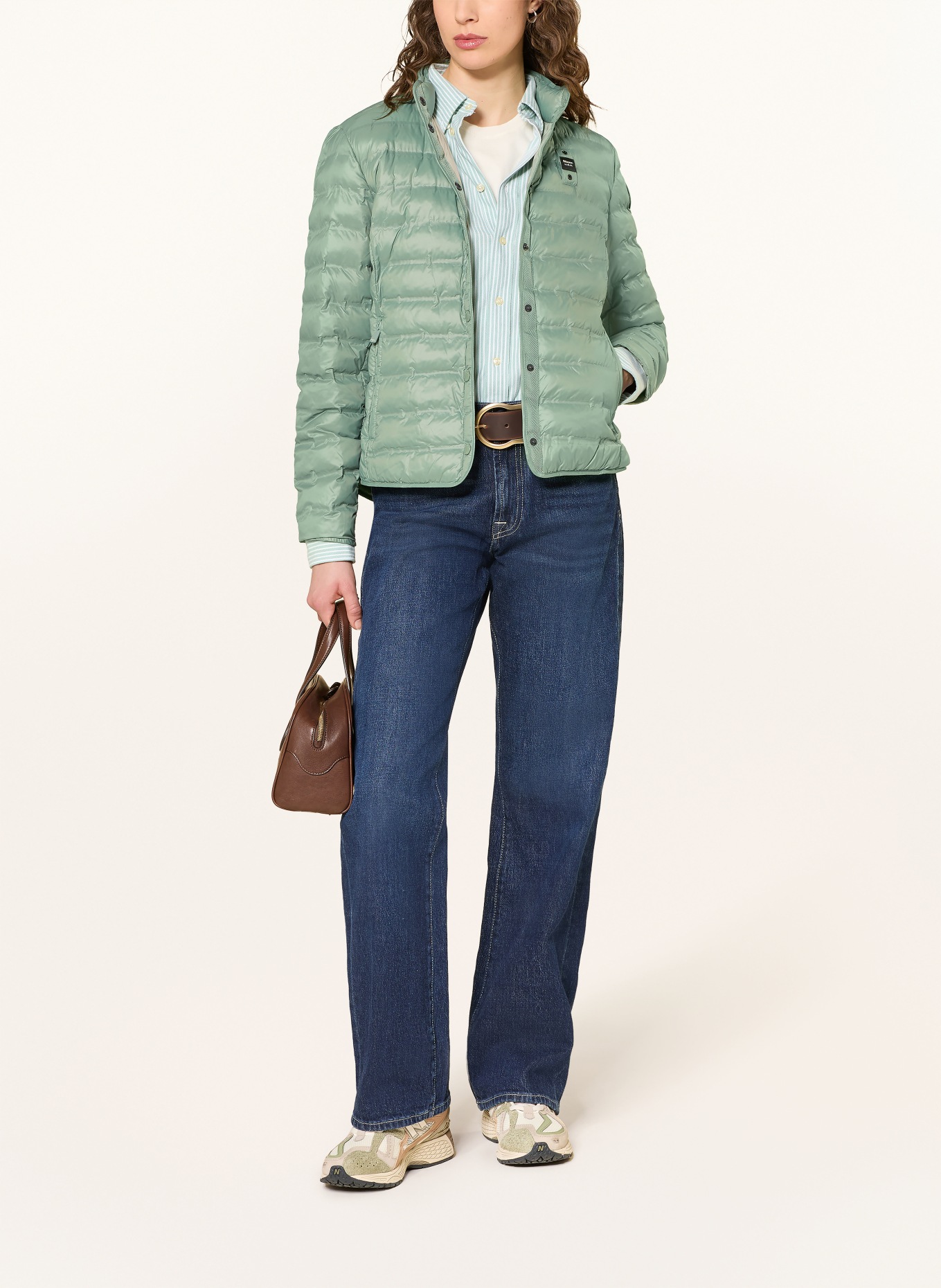 Blauer Kurtka pikowana MOON: JASNOZIELONY