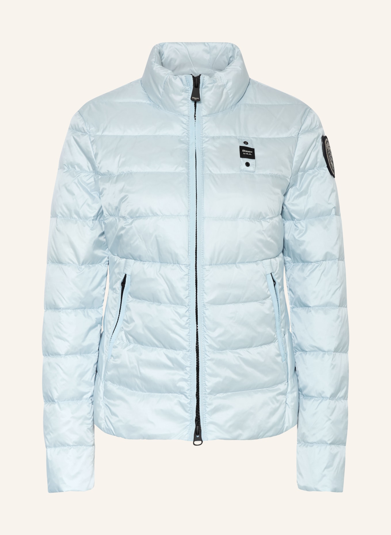 Blauer Lehká péřová bunda VALE: TMAVĚ MODRÁ / ČERNÁ