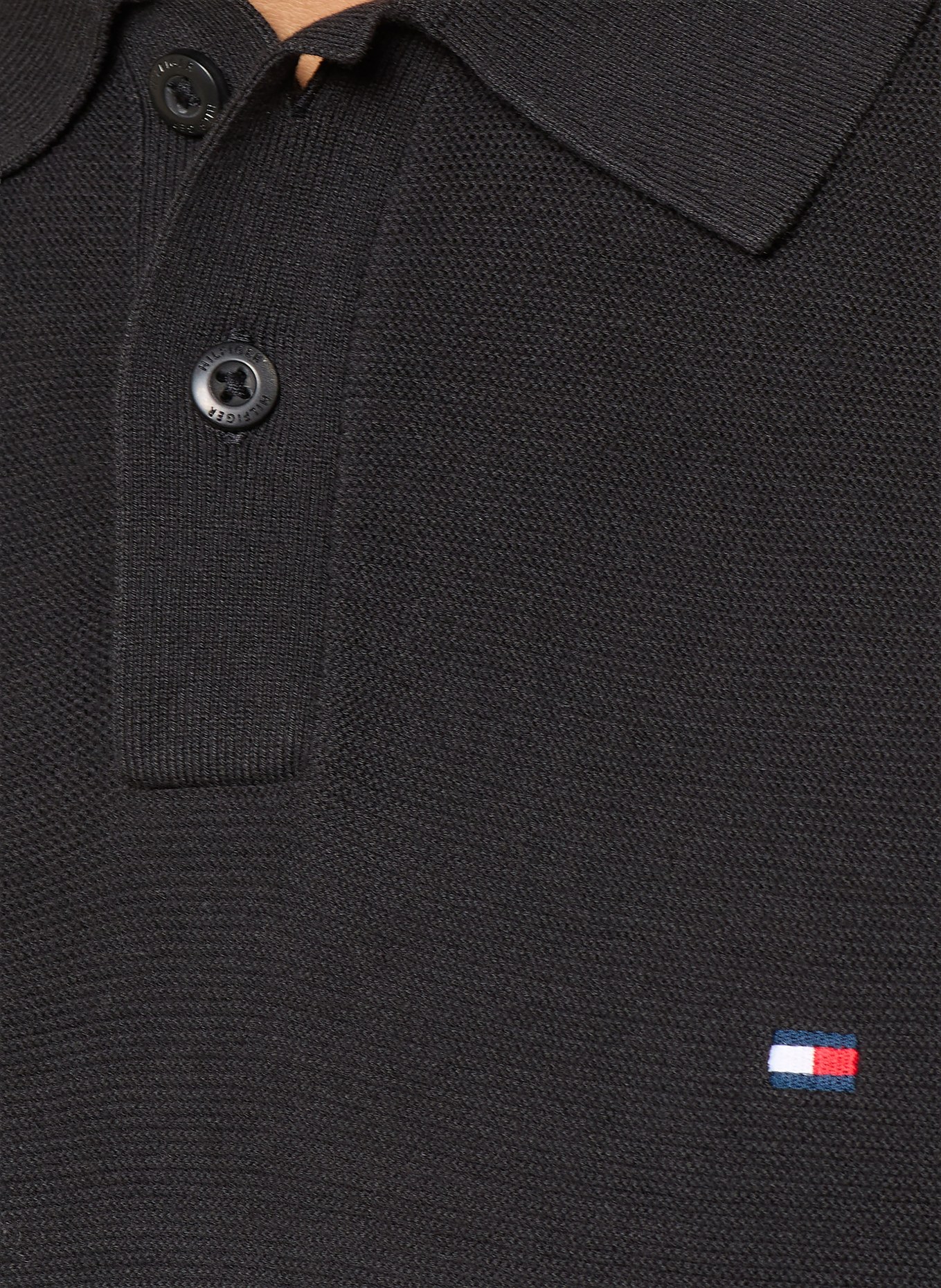 TOMMY HILFIGER Piqué polokošile: ČERNÁ