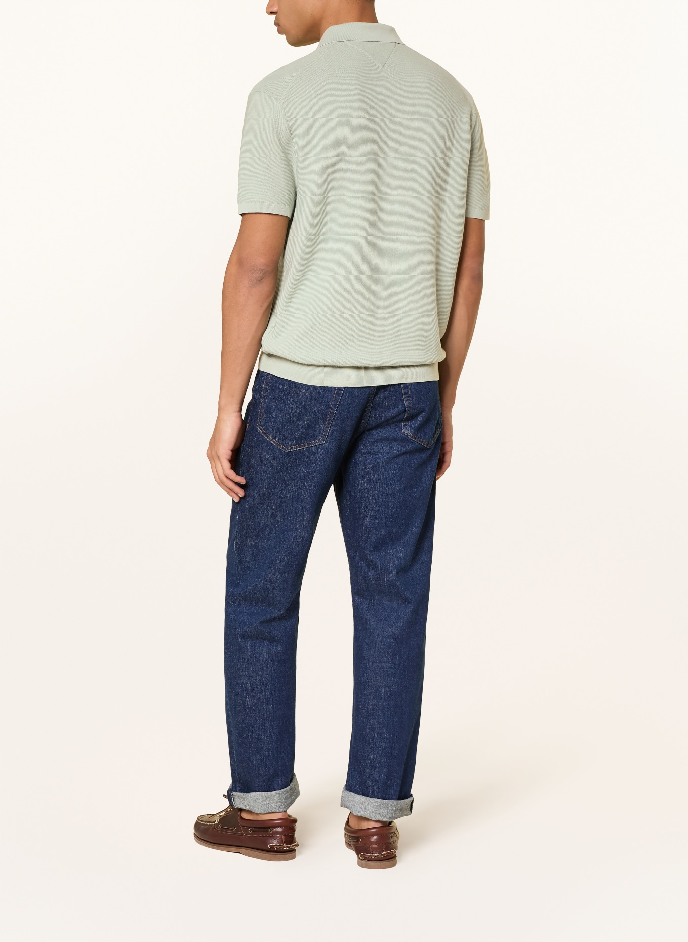 TOMMY HILFIGER Piqué-Poloshirt: HELLGRÜN