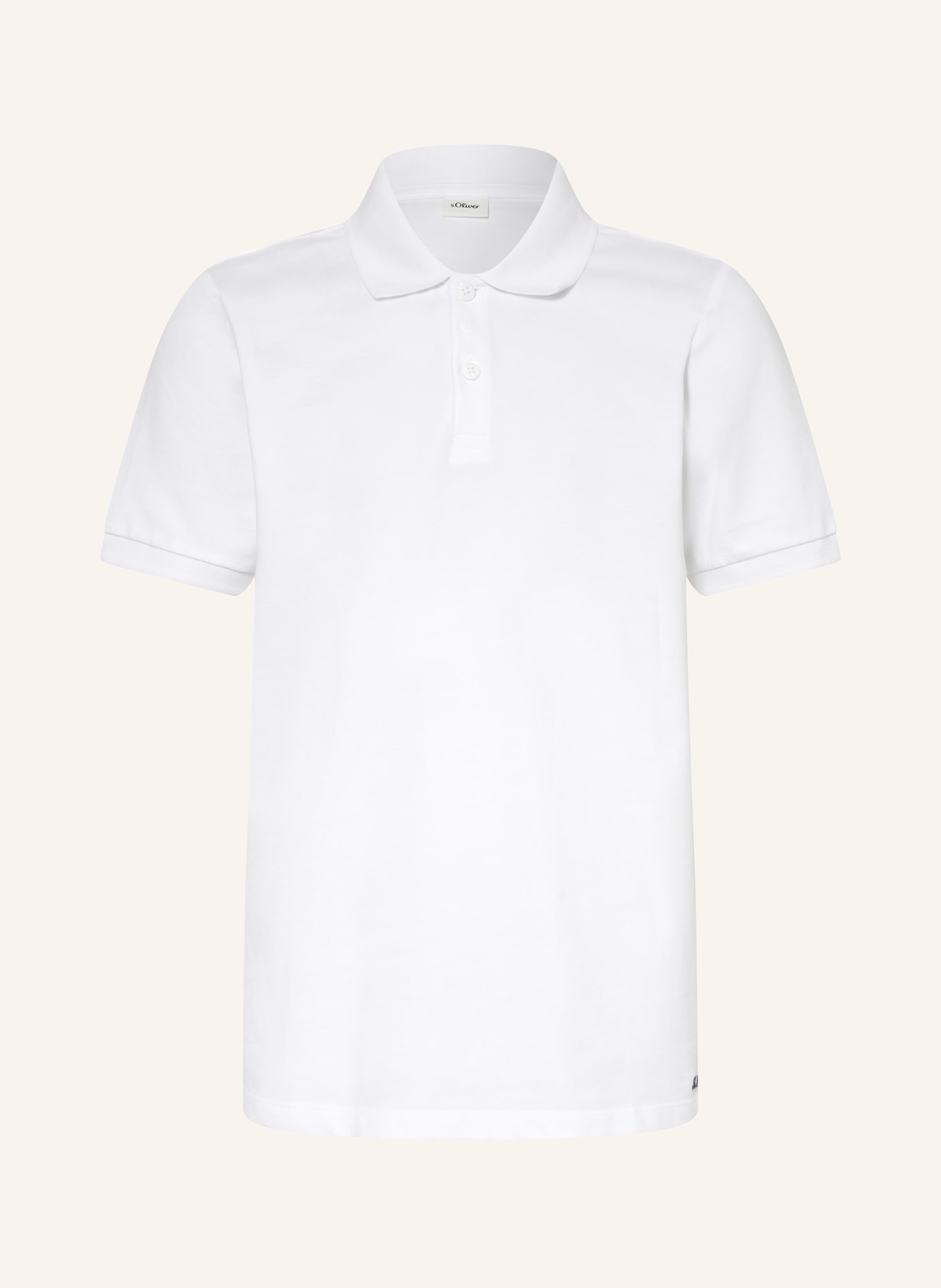 s.Oliver RED Piqué-Poloshirt: WEISS