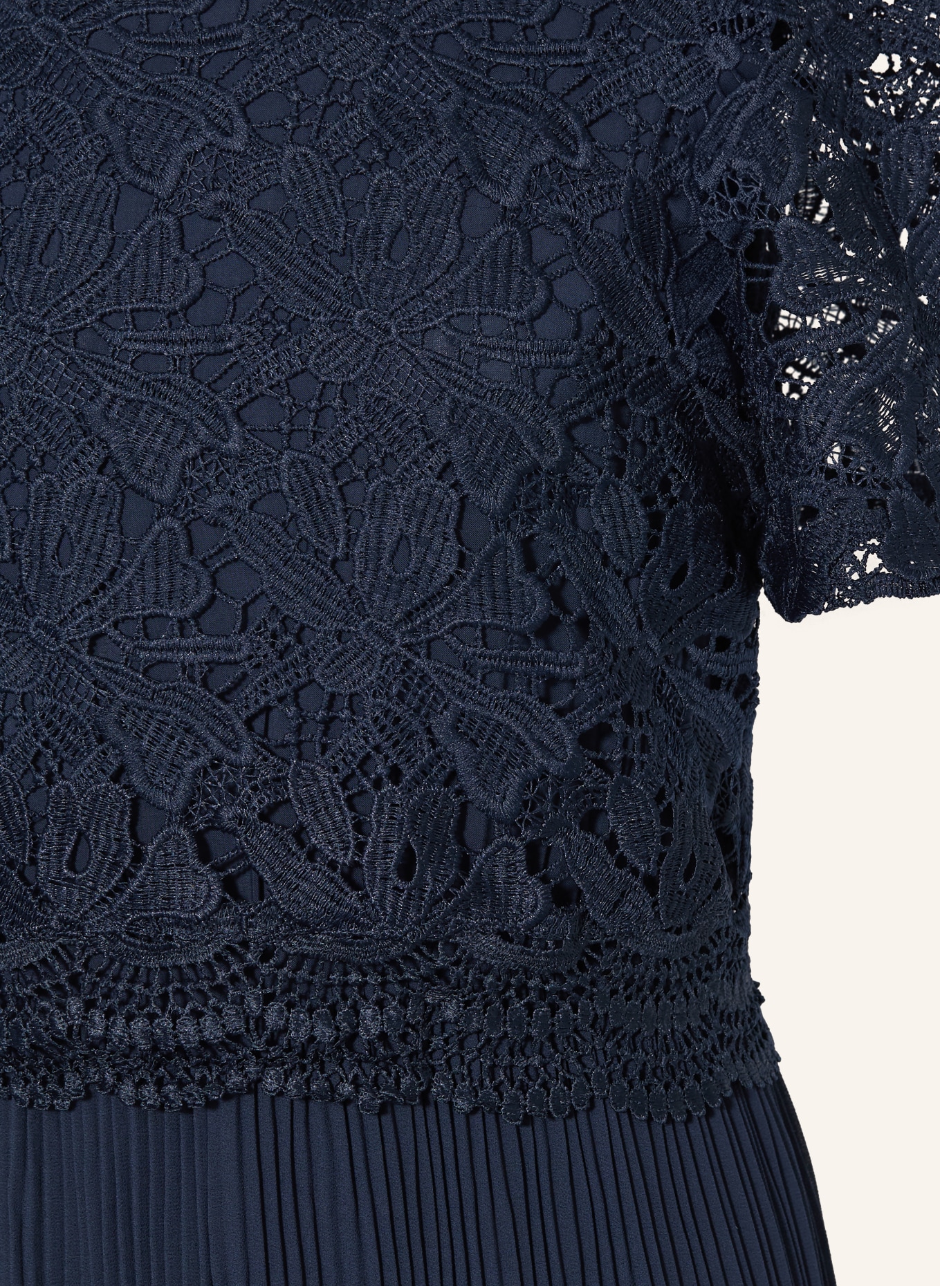 s.Oliver RED Jumpsuit with lace and pleats: DARK BLUE