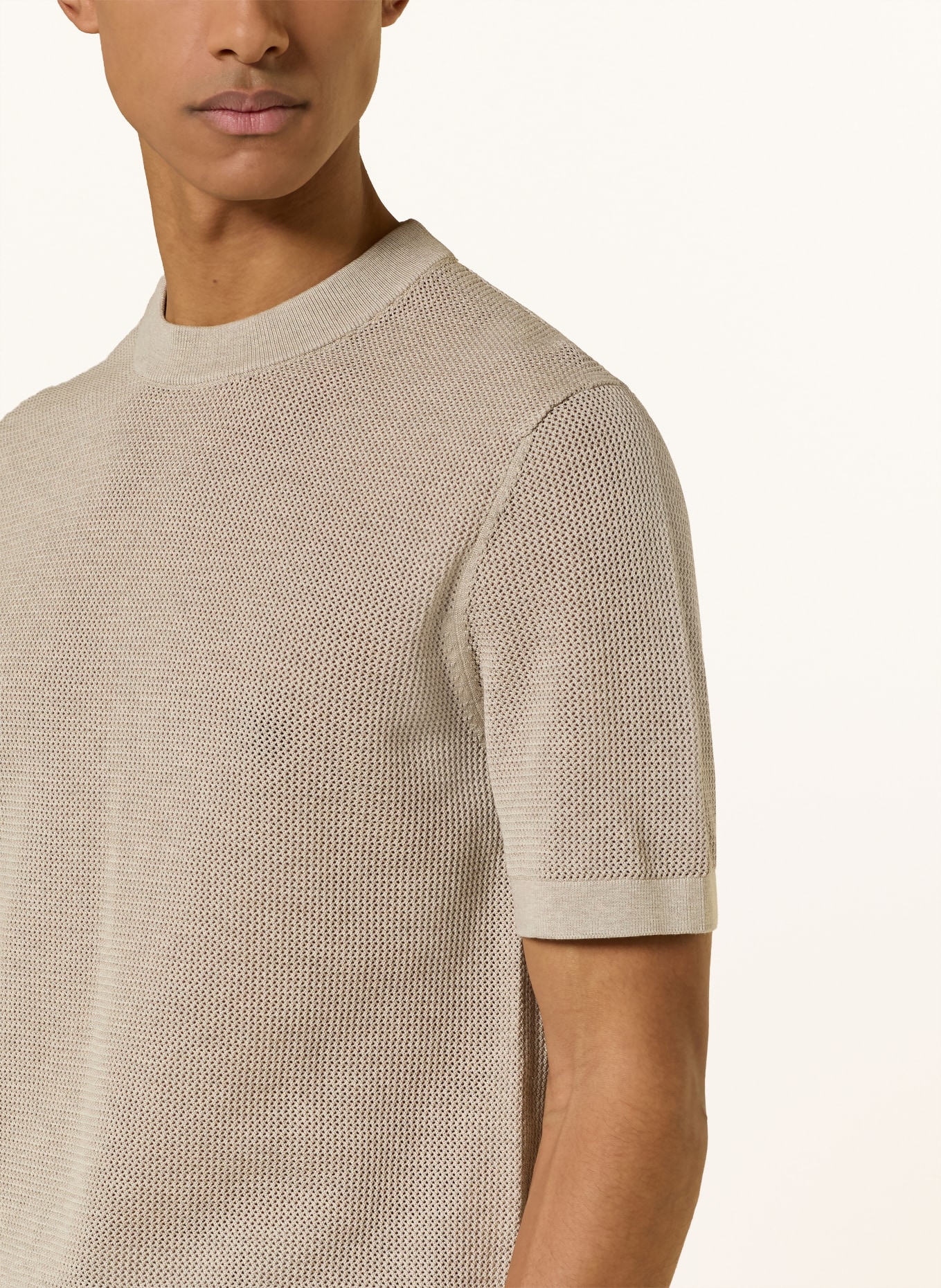 PROFUOMO pull en maille: BEIGE