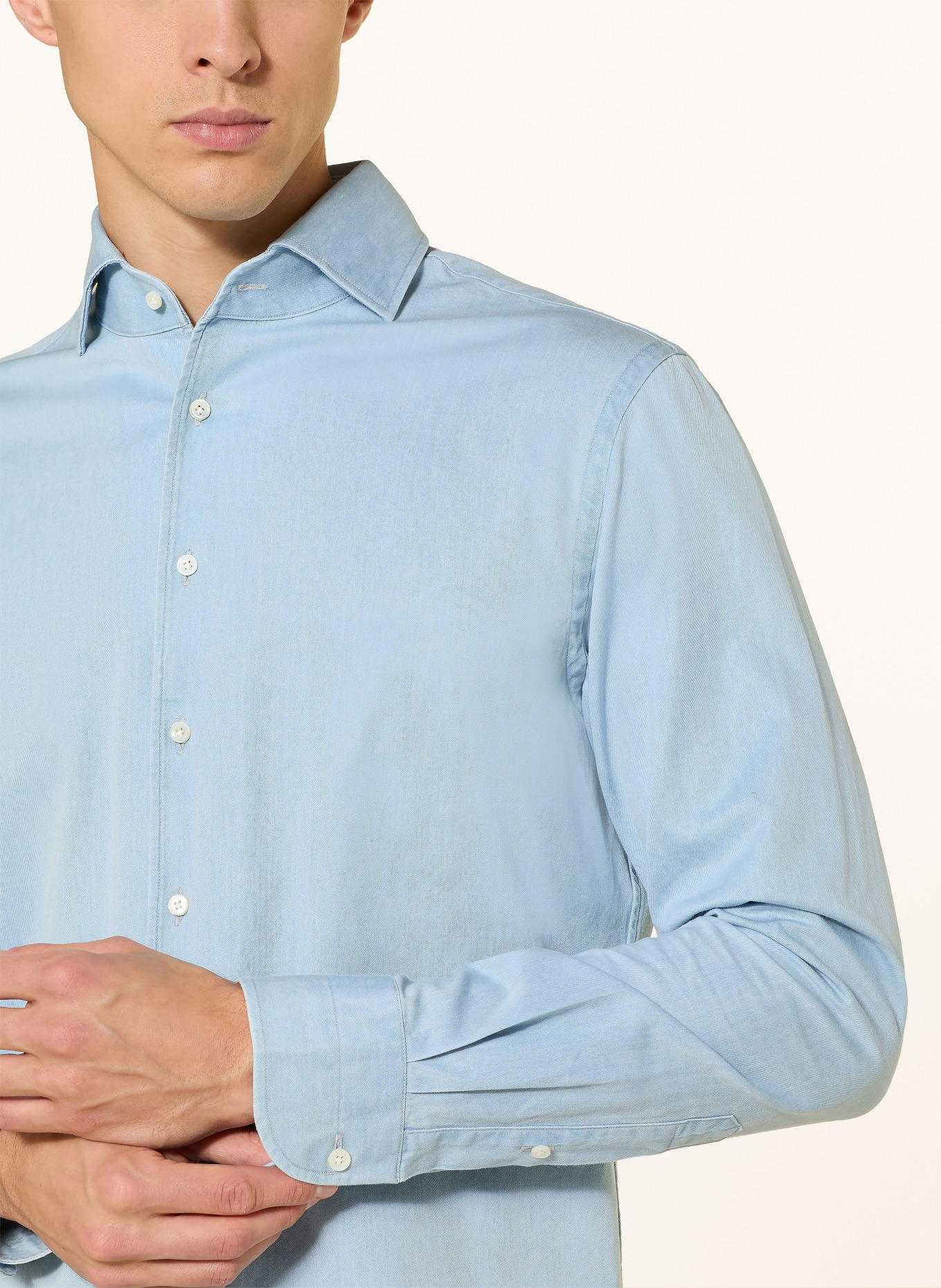 PROFUOMO Hemd Slim Fit: HELLBLAU