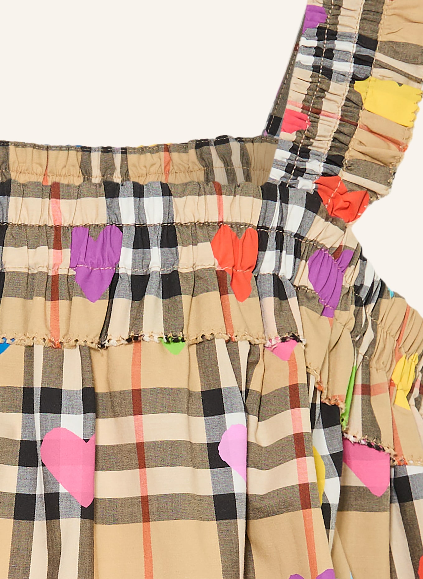 BURBERRY Top GABI: CAMELOWY / ŻÓŁTY / NIEBIESKI