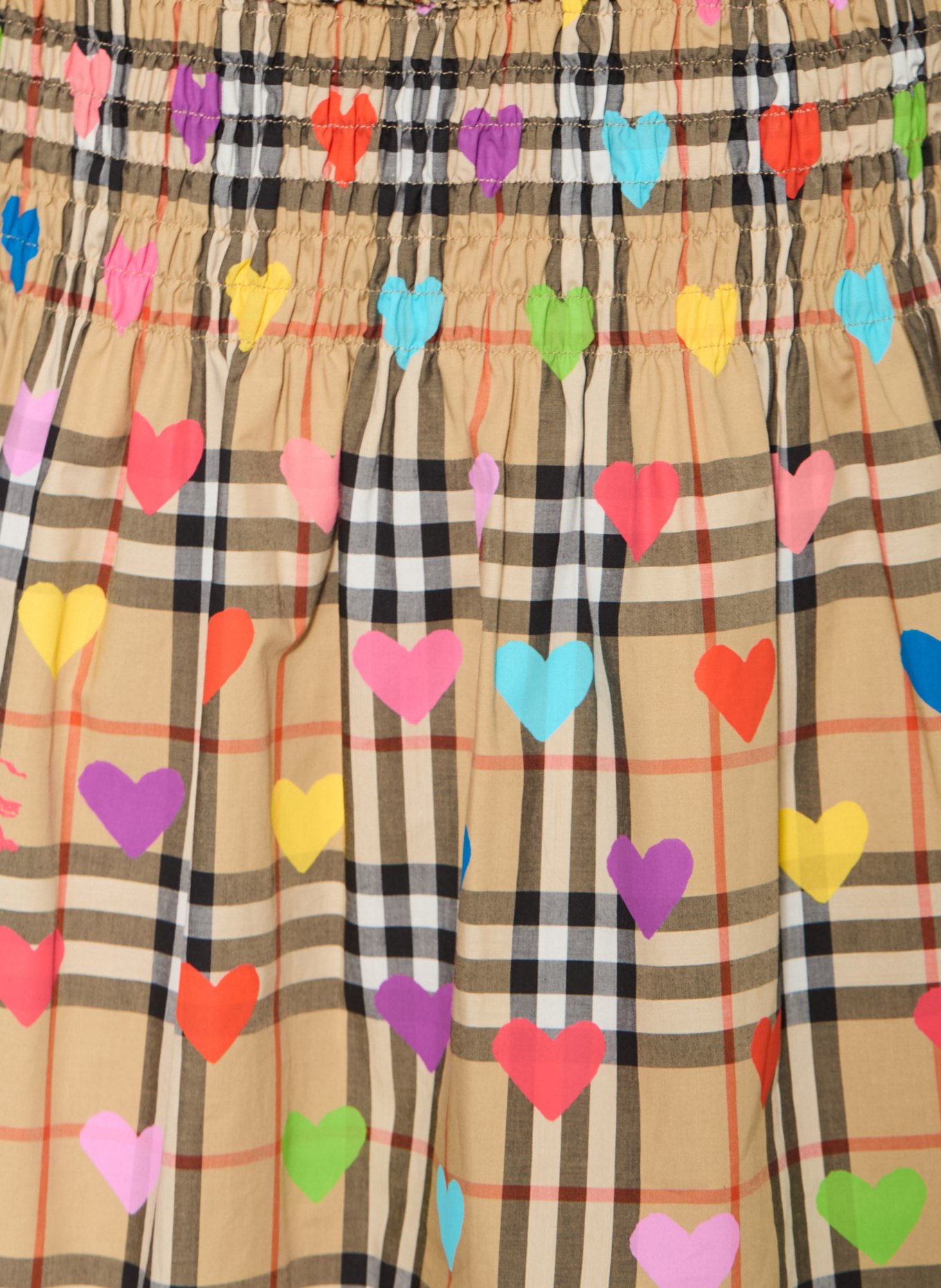 BURBERRY spódnica: CAMELOWY / CZERWONY / BIAŁY