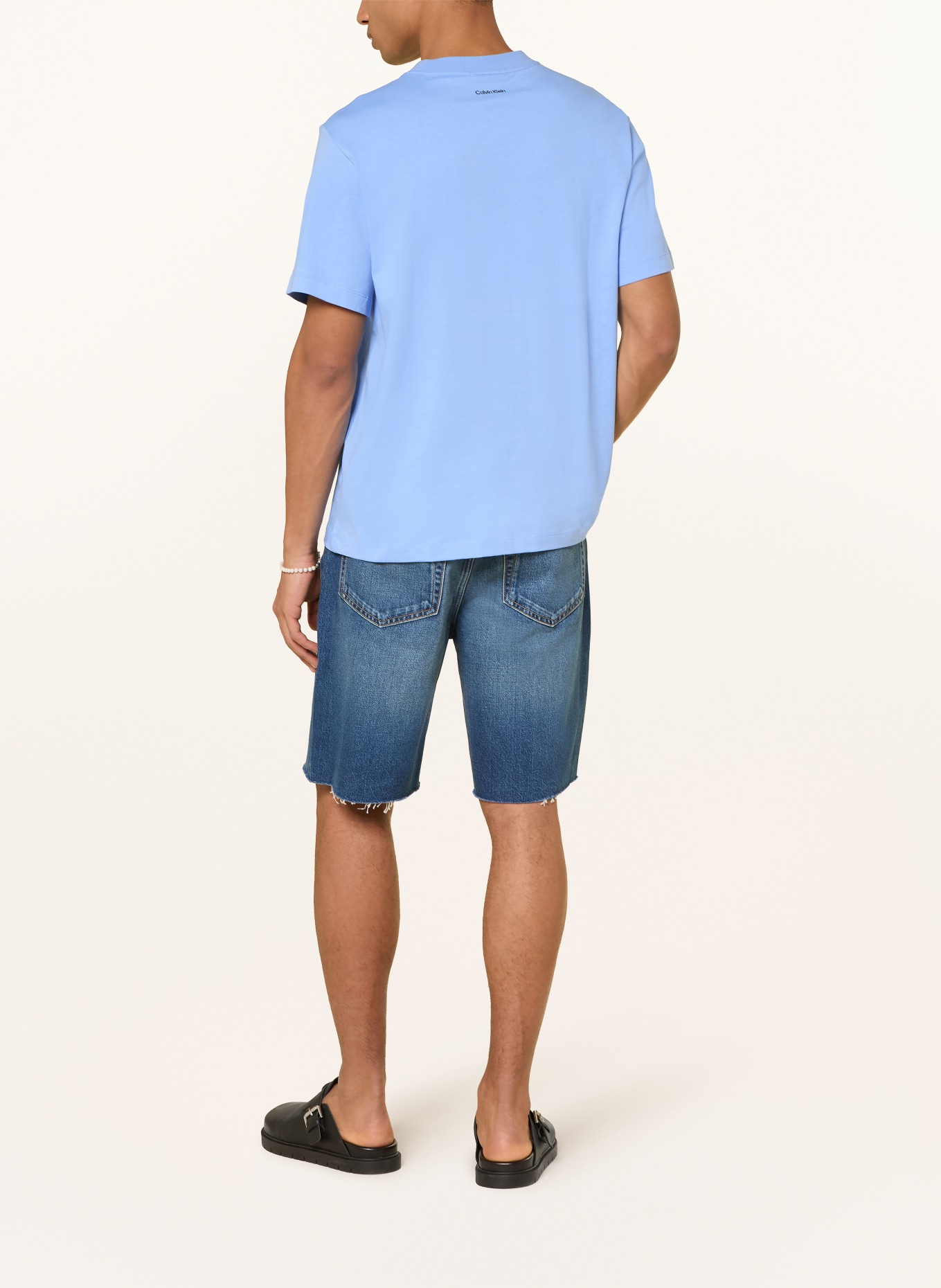 Calvin Klein Jeans koszulka: JASNONIEBIESKI / GRANATOWY
