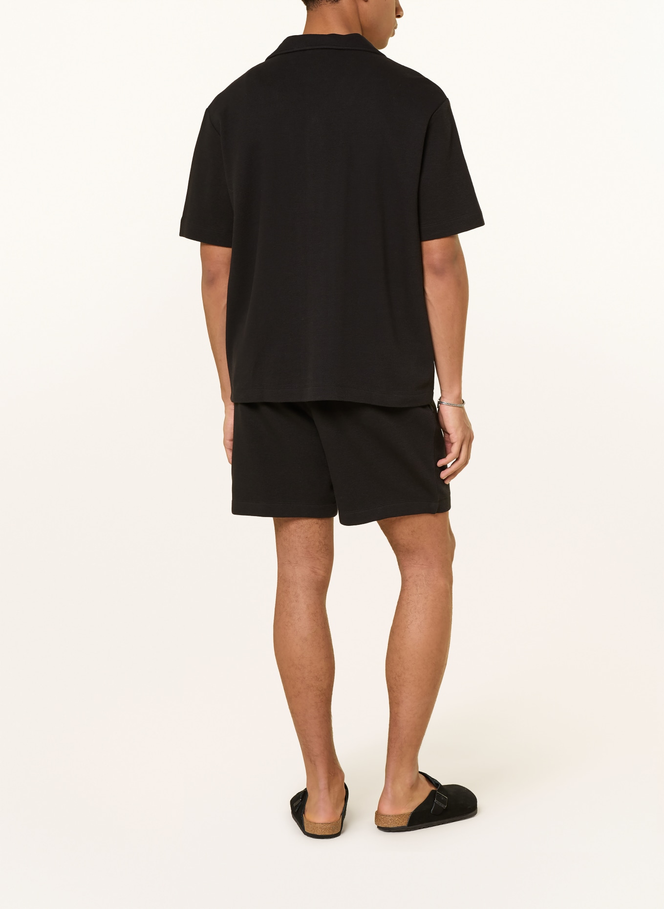 Calvin Klein Jeans Resorthemd Relaxed Fit: SCHWARZ