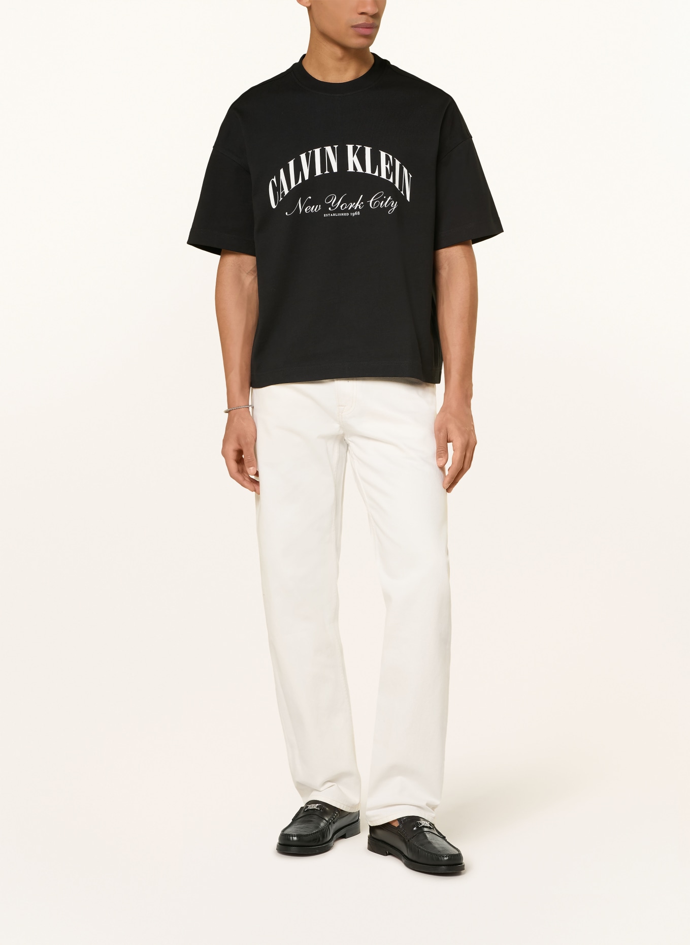 Calvin Klein Jeans T-Shirt: SCHWARZ / WEISS