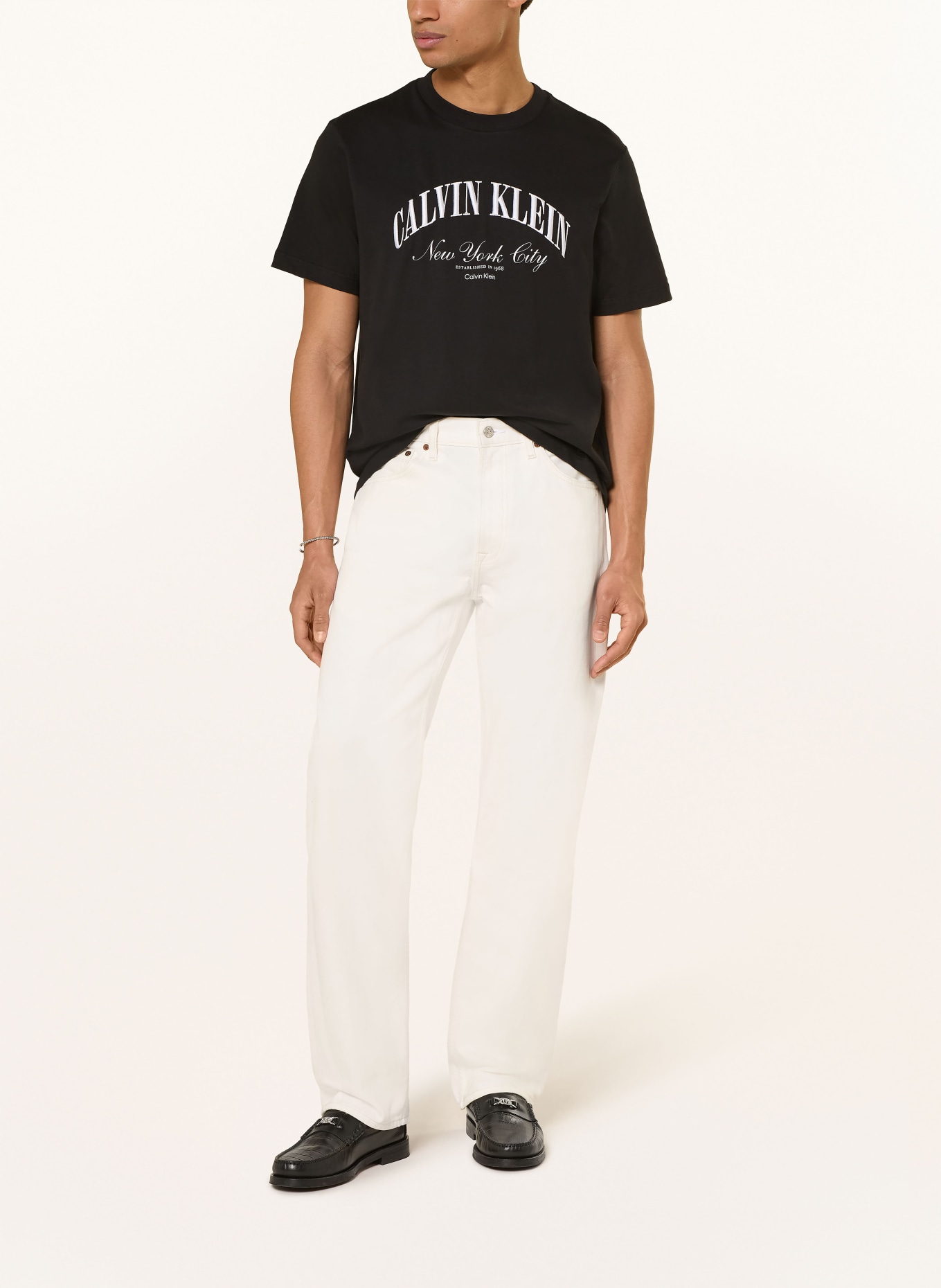 Calvin Klein Jeans T-Shirt: SCHWARZ / WEISS