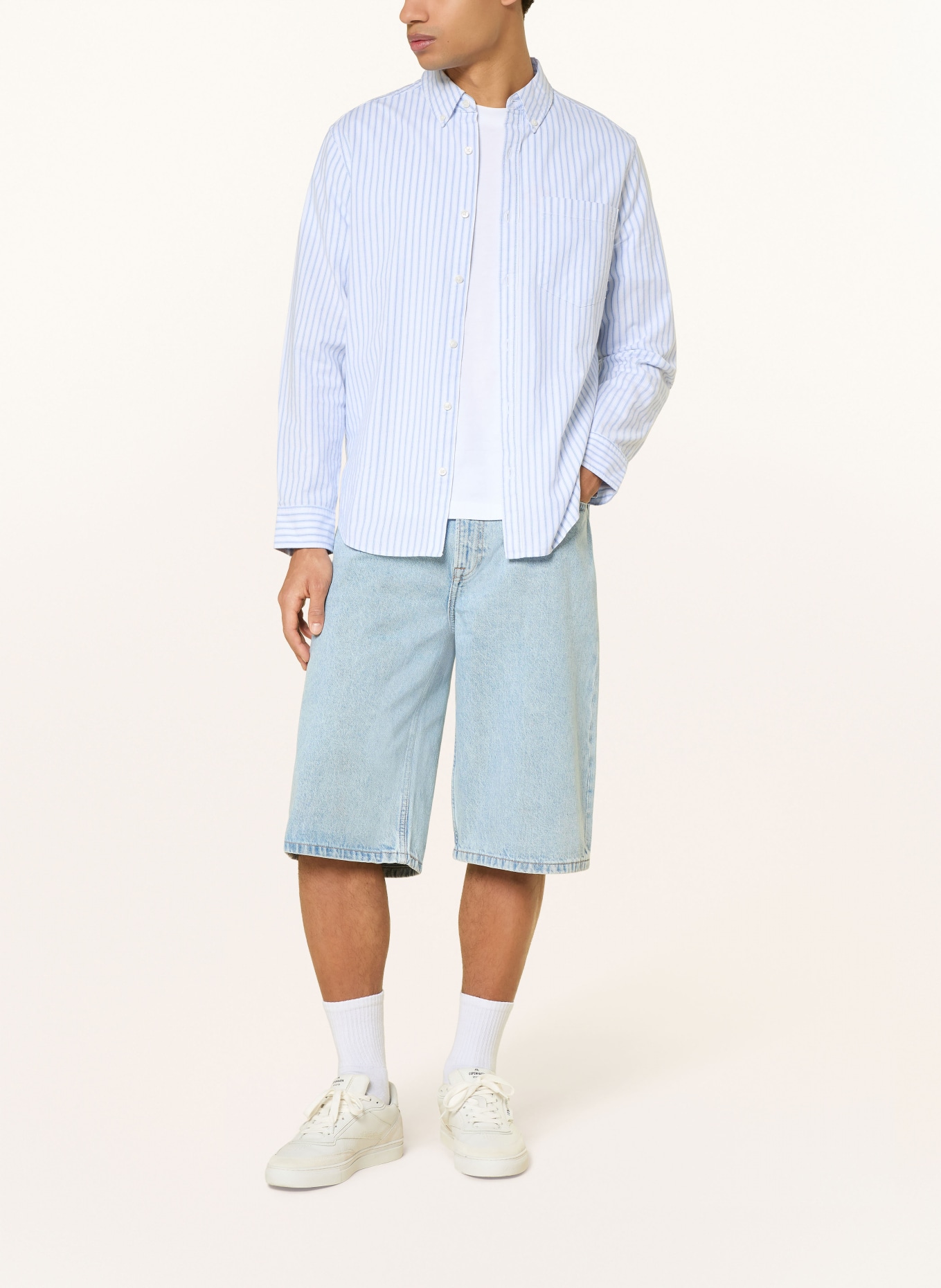 Calvin Klein Jeans Short en jean coupe ample: BLEU CLAIR